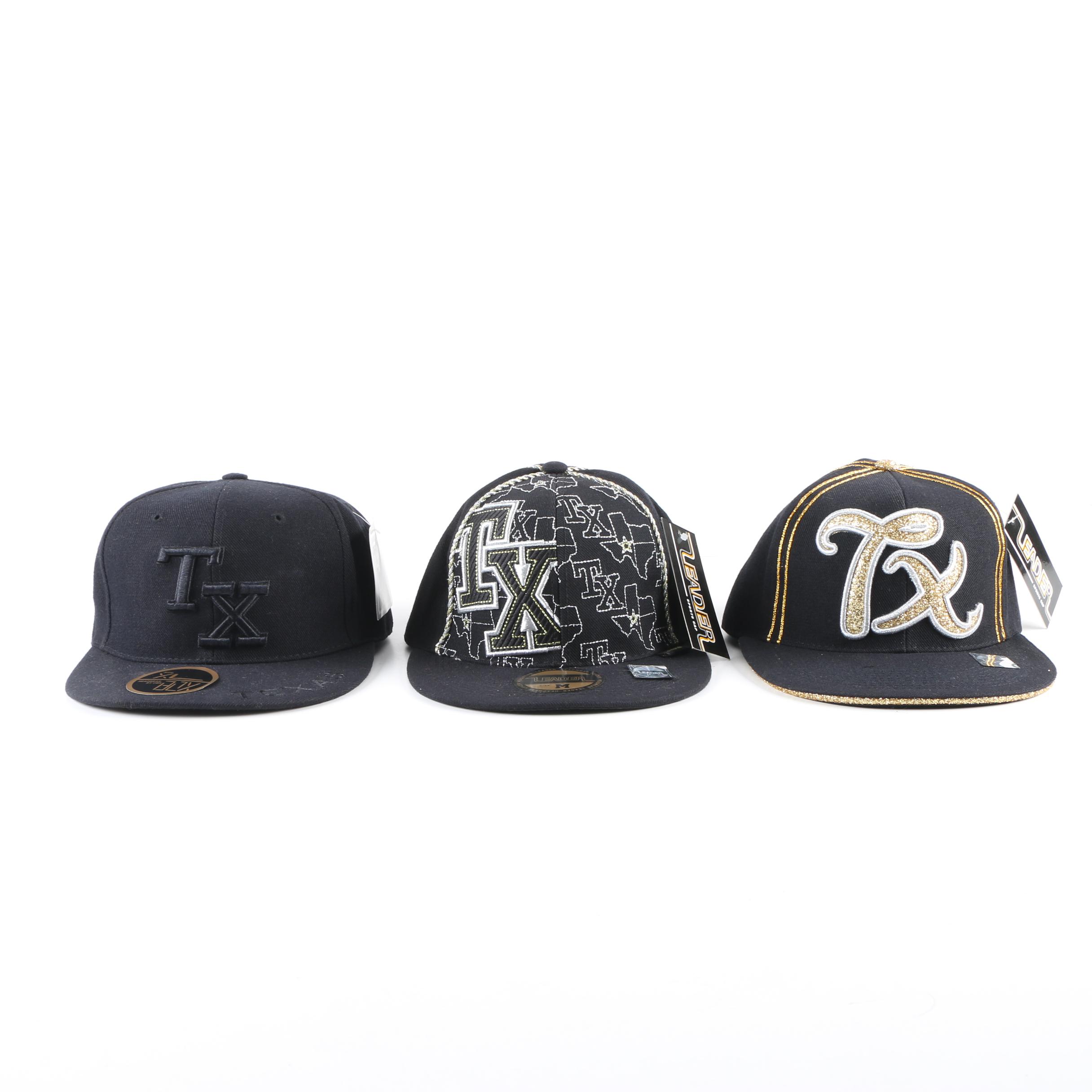 Men's Box Headwear and Leader Texas Baseball Caps