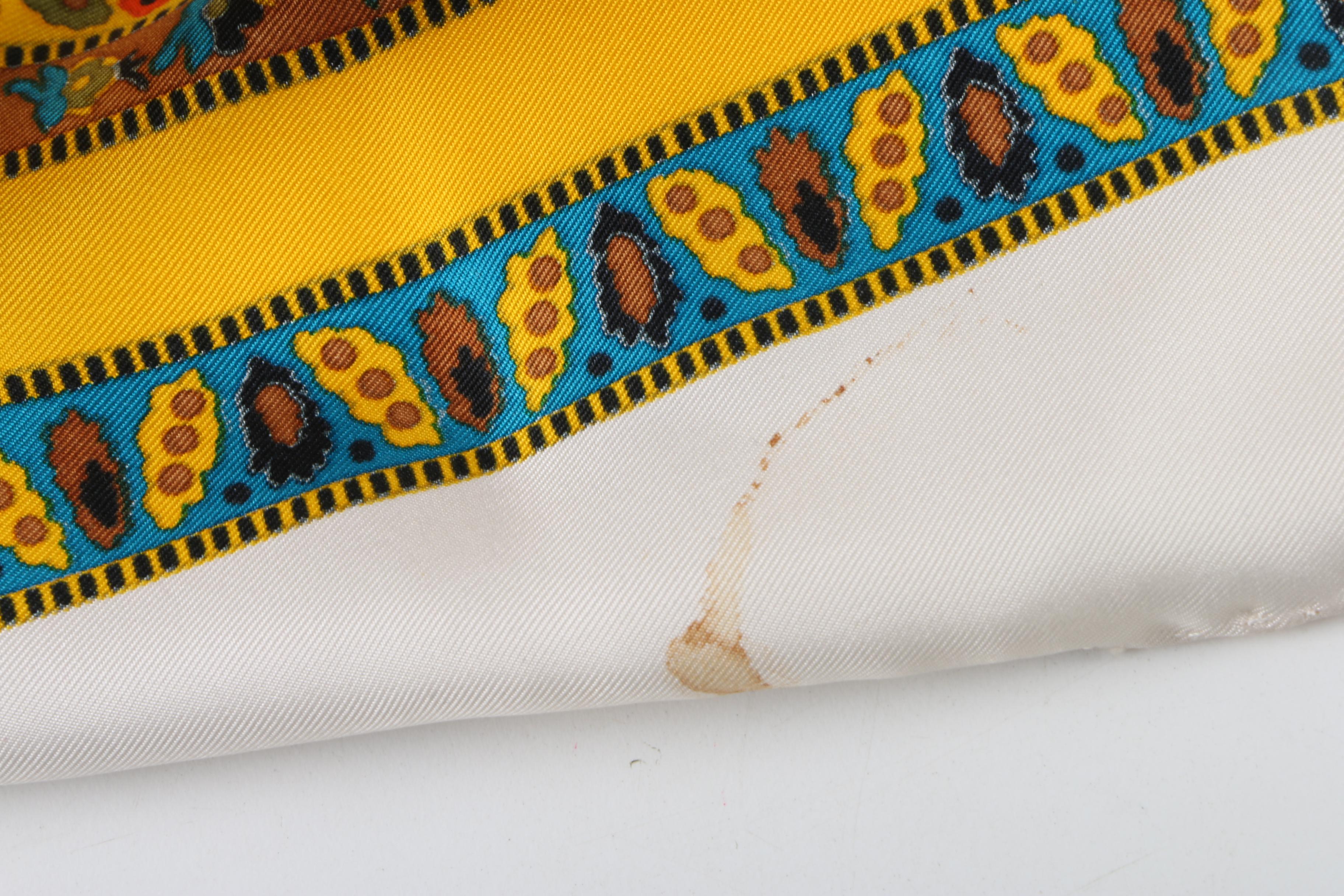 Vintage and Contemporary Scarves Including Yves Saint Laurent and Echo