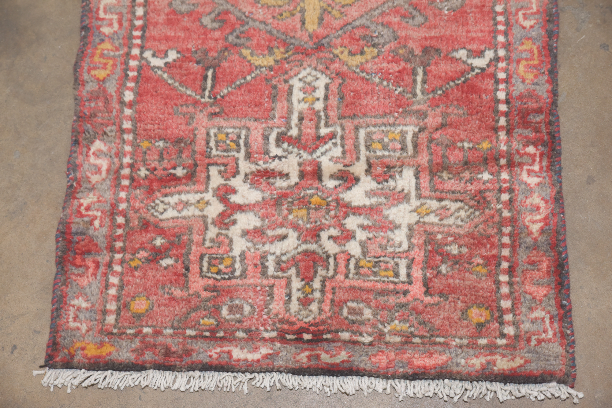 Hand-Knotted Persian Lamberan Wool Accent Rug
