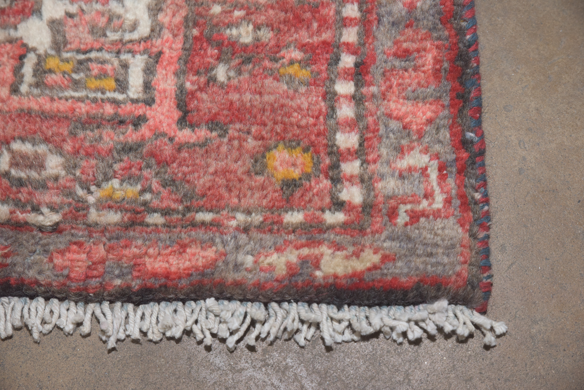 Hand-Knotted Persian Lamberan Wool Accent Rug