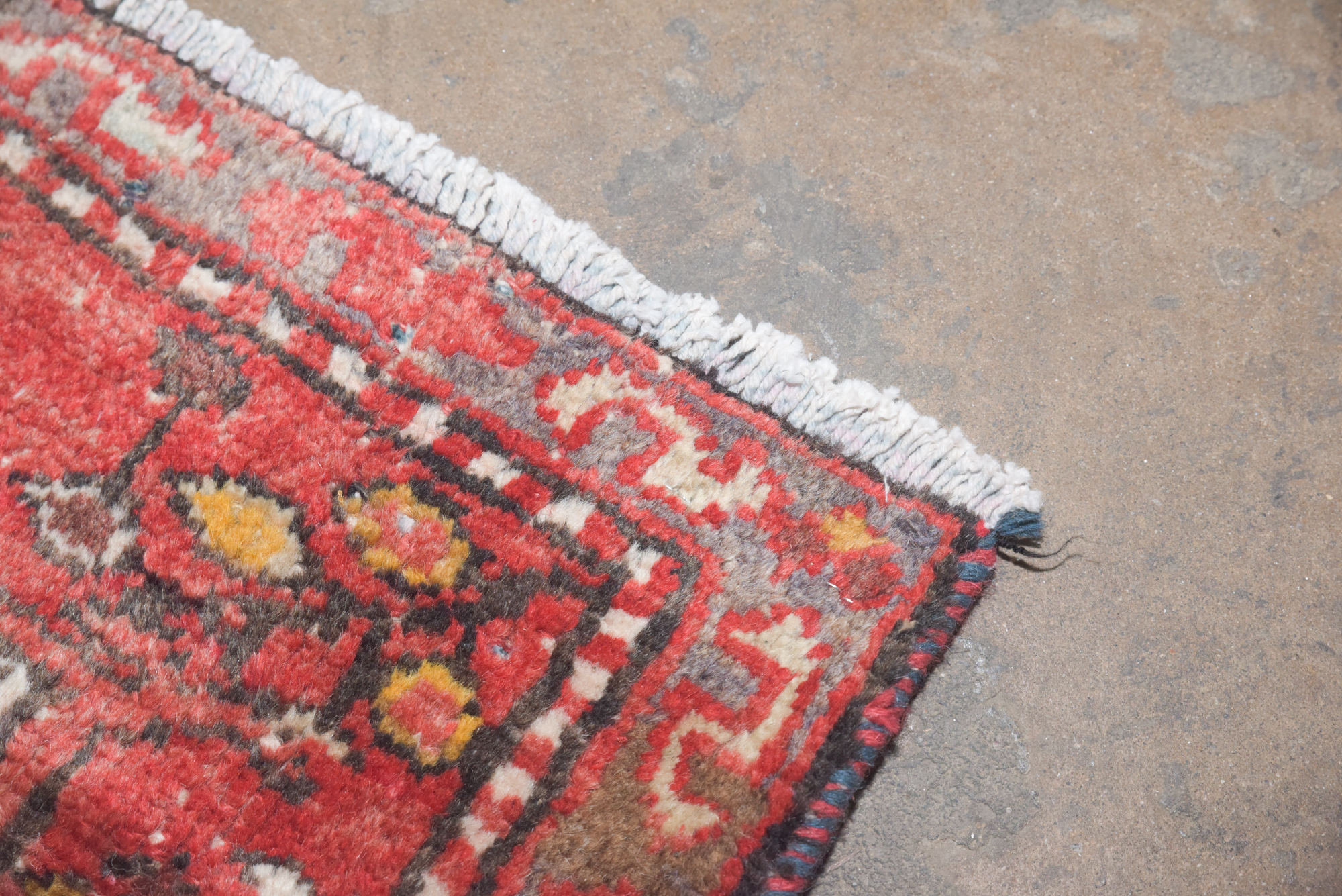Hand-Knotted Persian Lamberan Wool Accent Rug