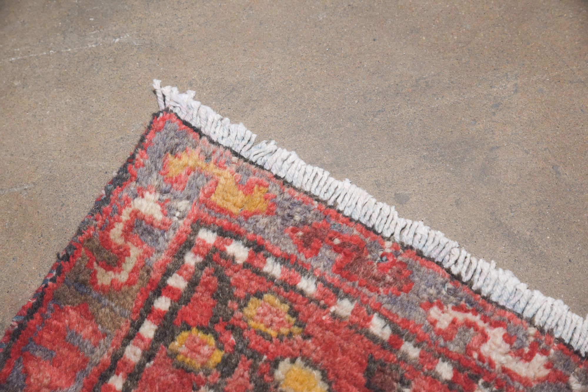 Hand-Knotted Persian Lamberan Wool Accent Rug