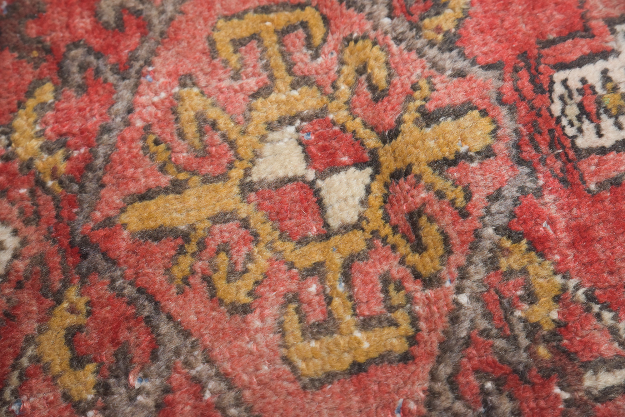 Hand-Knotted Persian Lamberan Wool Accent Rug