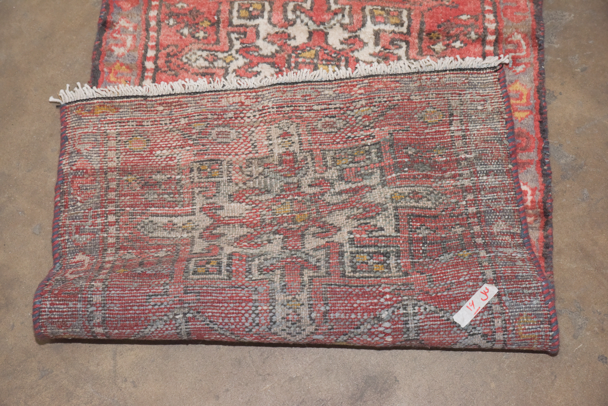Hand-Knotted Persian Lamberan Wool Accent Rug