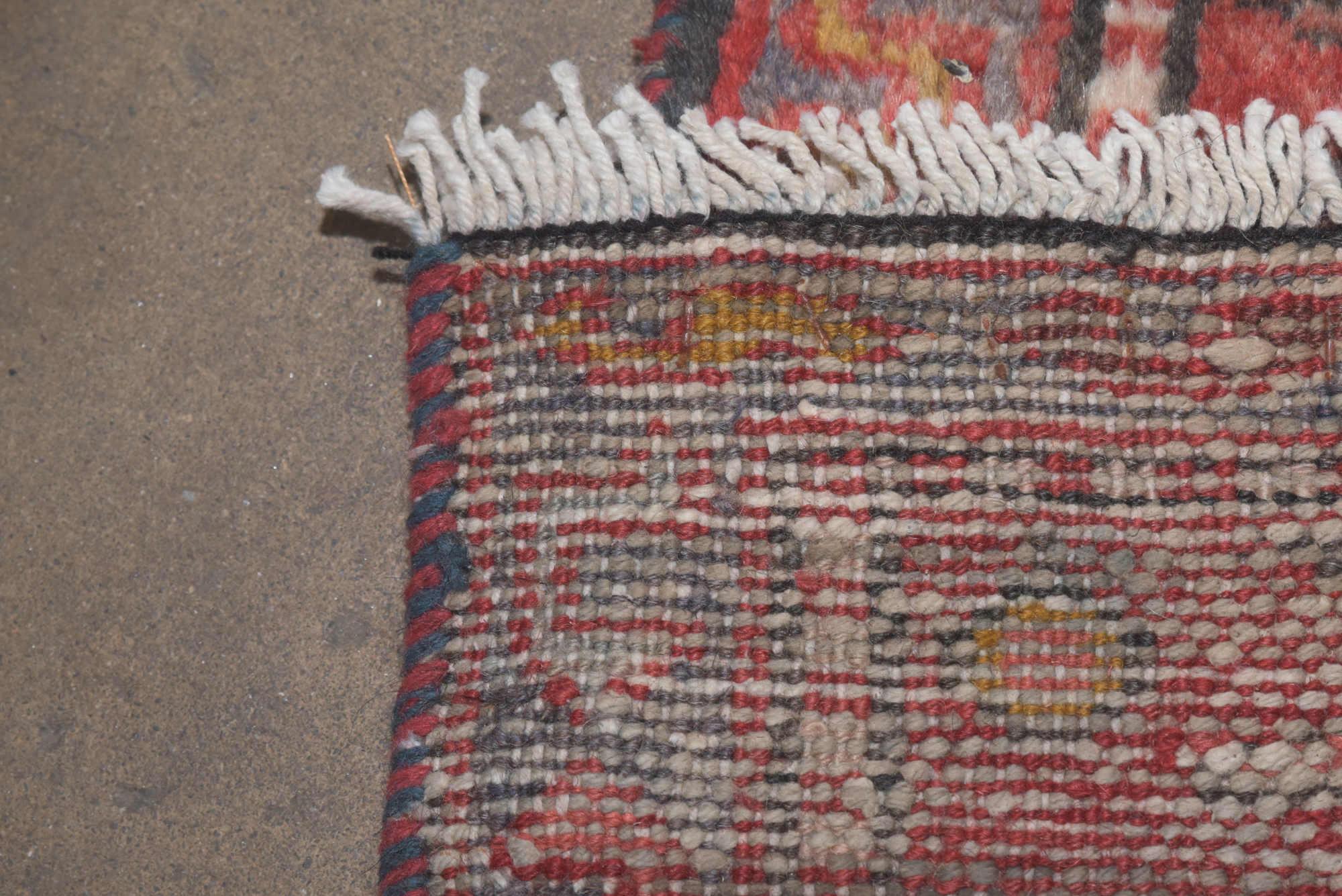 Hand-Knotted Persian Lamberan Wool Accent Rug