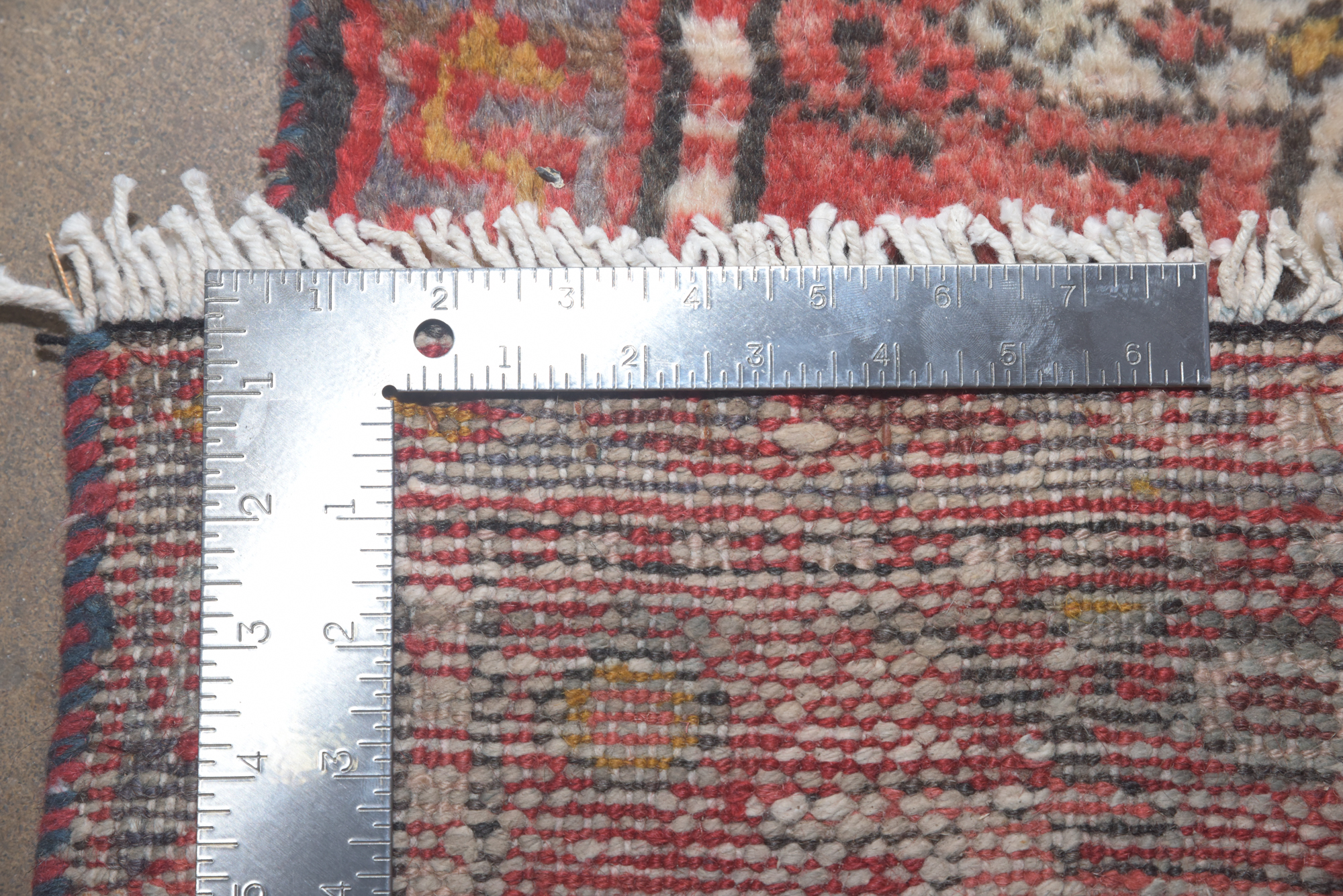 Hand-Knotted Persian Lamberan Wool Accent Rug