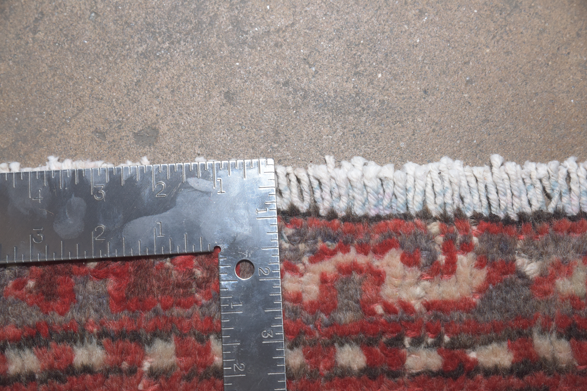 Hand-Knotted Persian Lamberan Wool Accent Rug