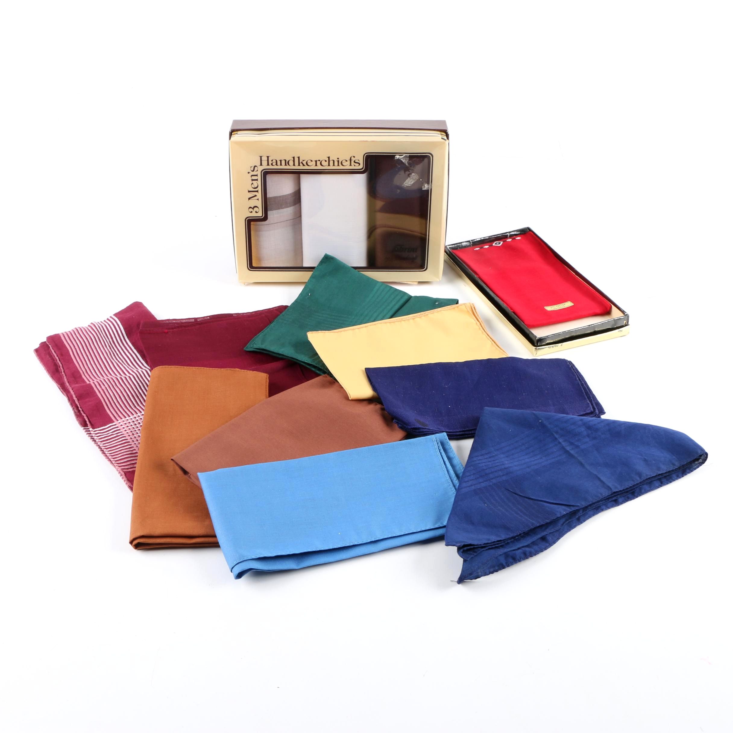 Men's Vintage Handkerchiefs Including Fabrini