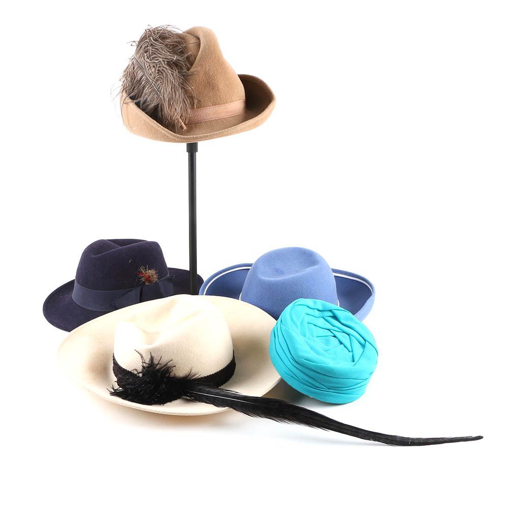 Vintage Hats Including Mr. Charles, Sandra New York, Neiman Marcus and Betmar
