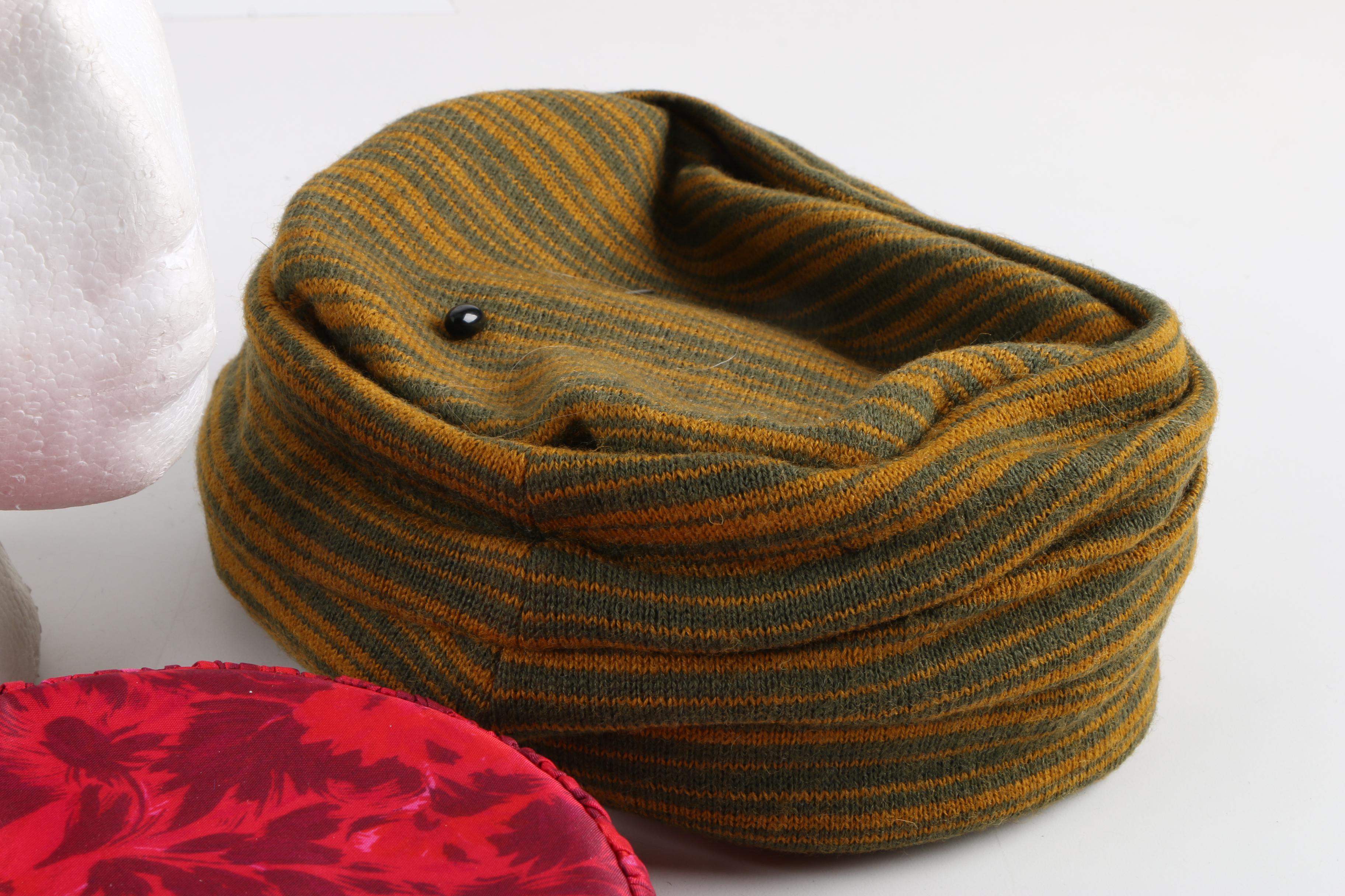 Women's Vintage Pillbox Hats Including Lottie Burleson and Neiman Marcus