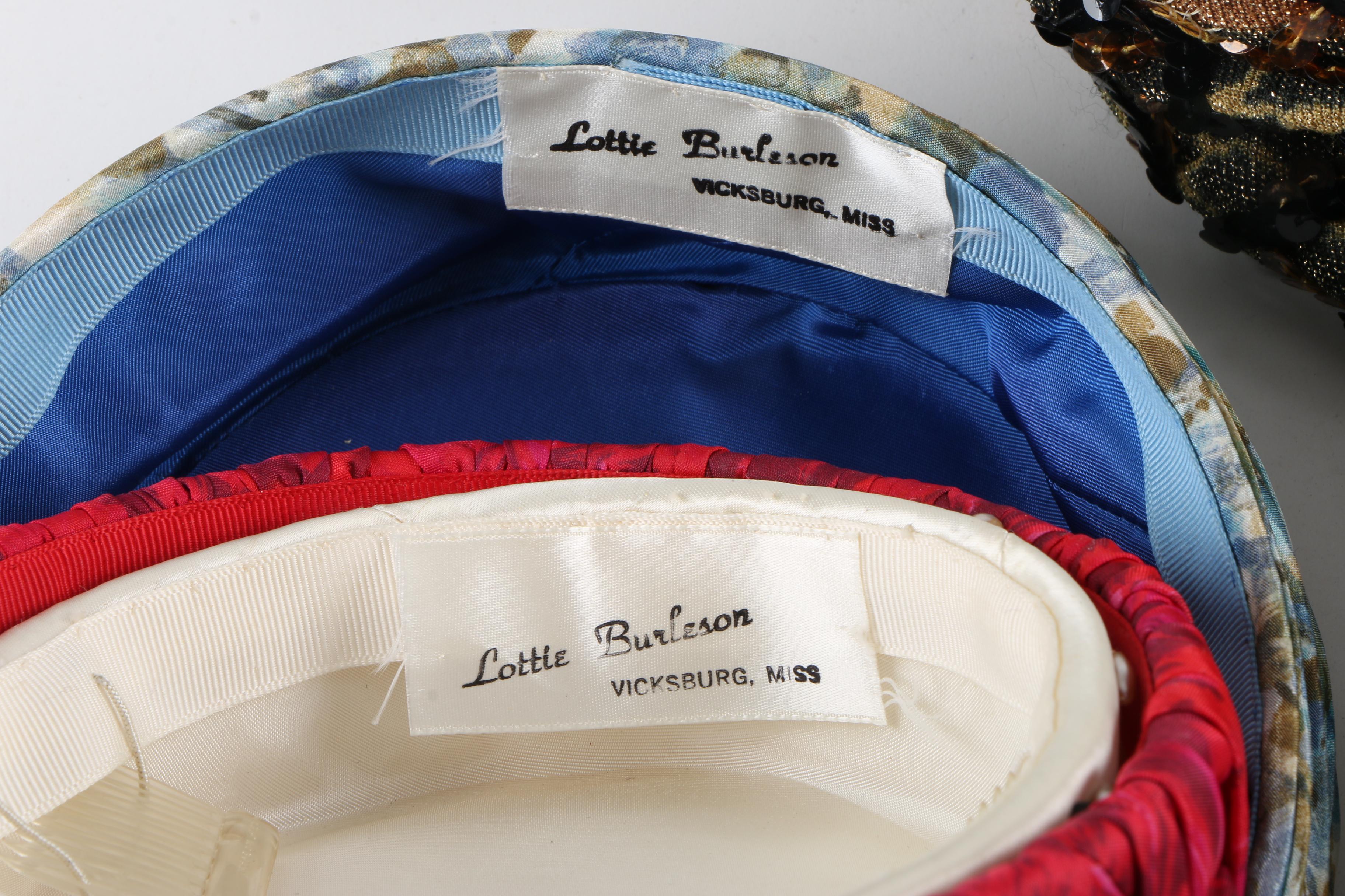 Women's Vintage Pillbox Hats Including Lottie Burleson and Neiman Marcus