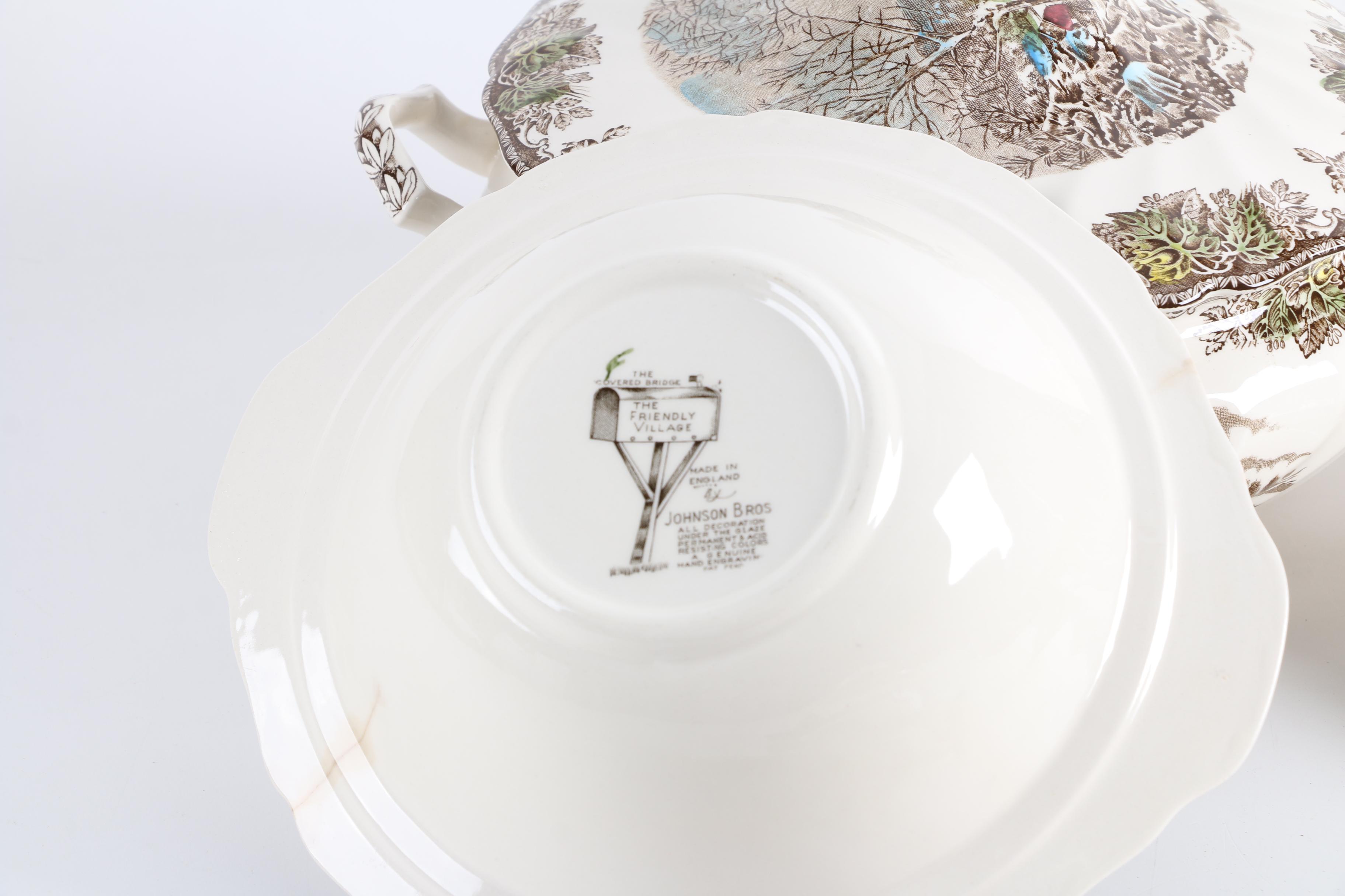 Johnson Brothers "Friendly Village" Earthenware Serveware