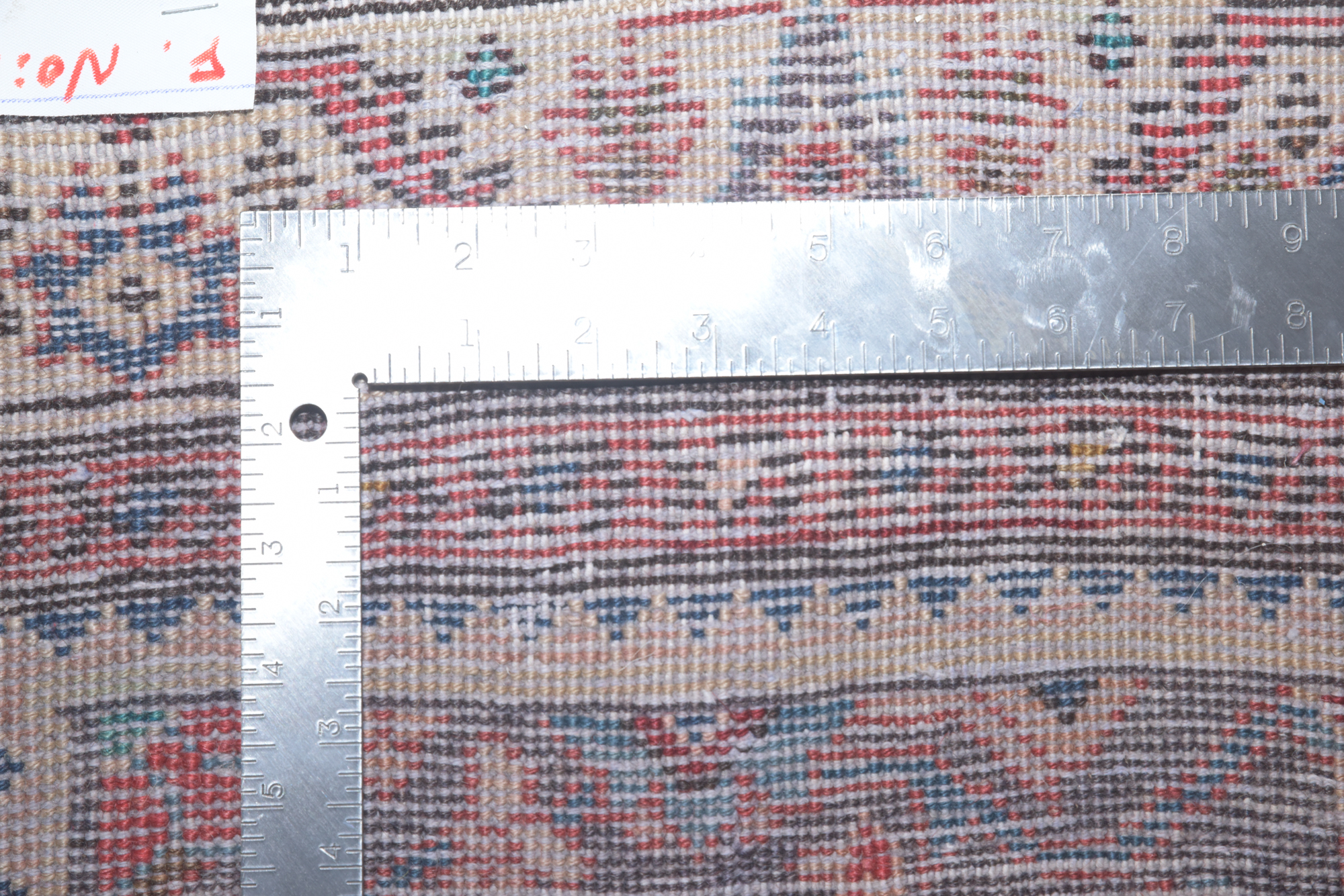 Hand-Knotted Persian Hamadan Wool Carpet Runner