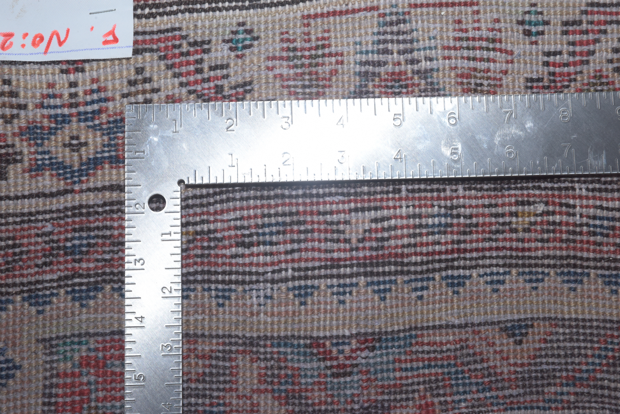 Hand-Knotted Persian Hamadan Wool Carpet Runner