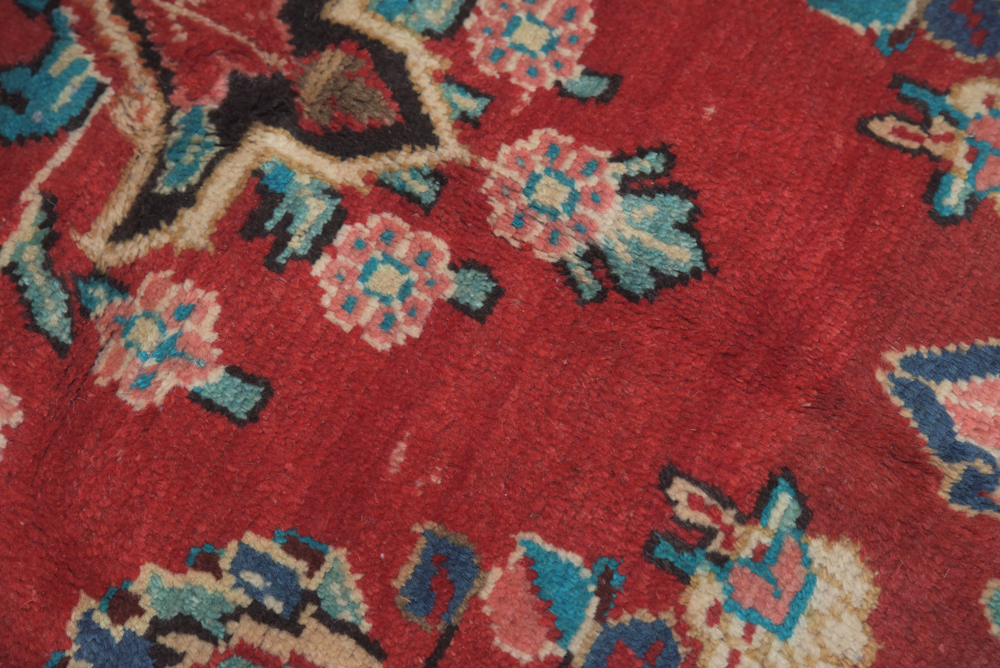 Hand-Knotted Persian Hamadan Wool Area Rug