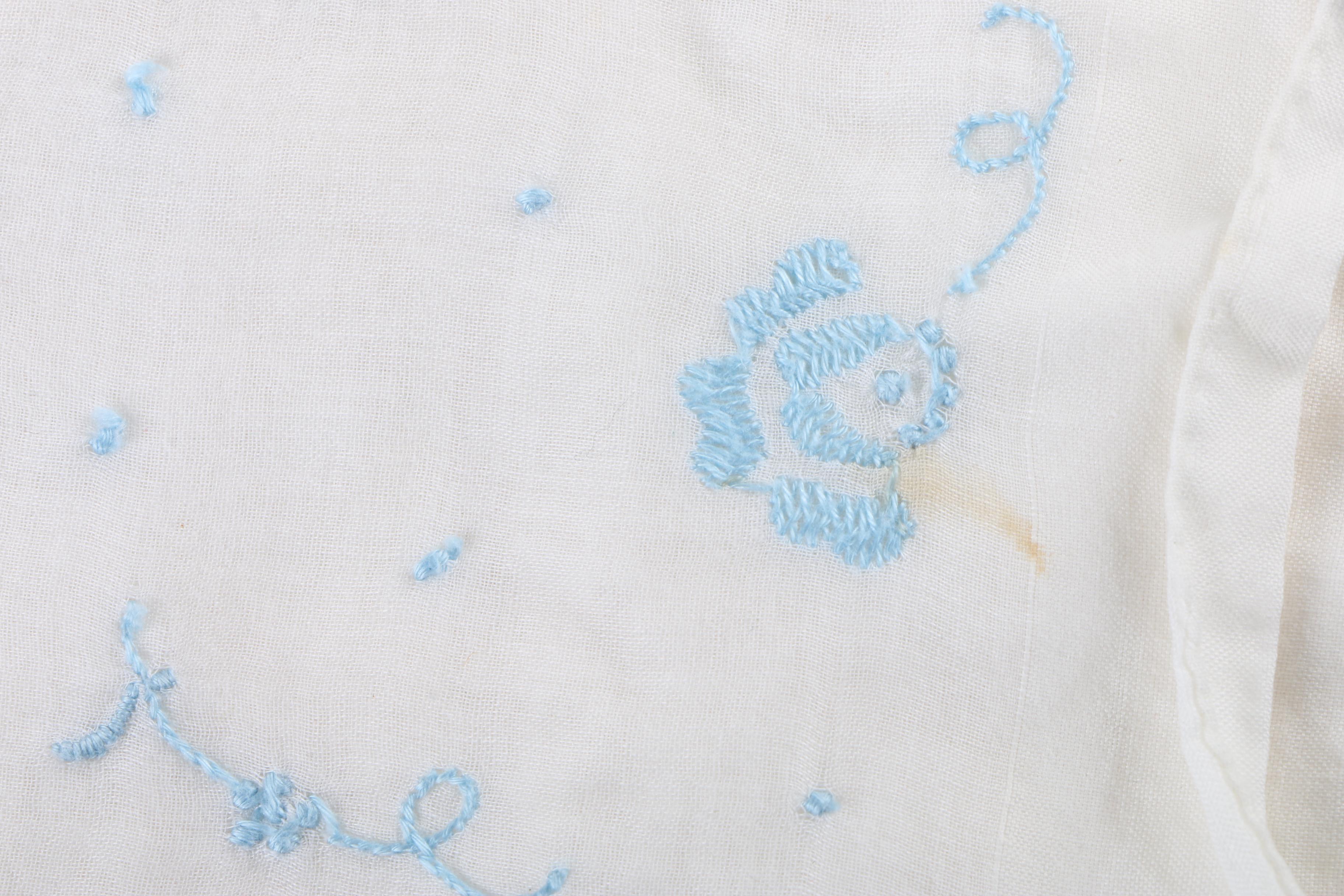 Women's Vintage Handkerchiefs Including Crochet, Embroidery and Floral Prints