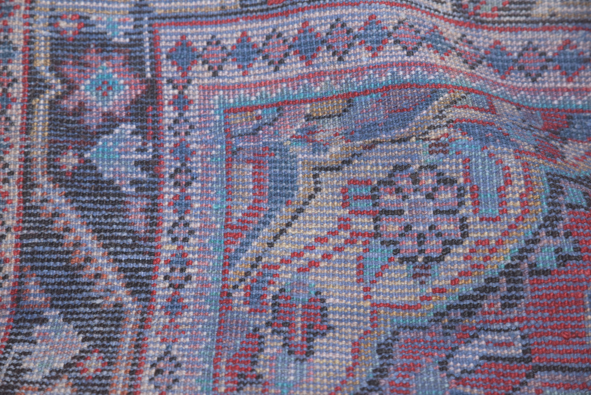 Hand-Knotted Persian Hamadan Wool Area Rug