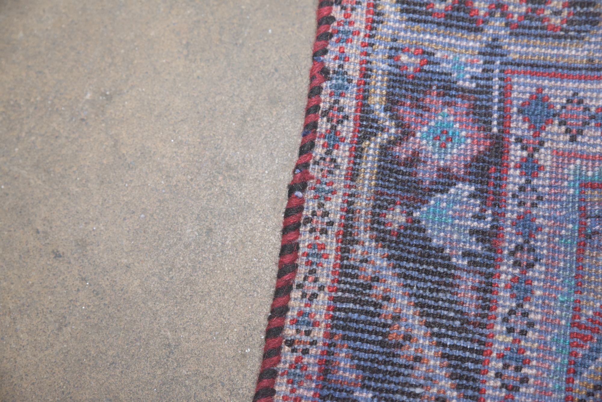 Hand-Knotted Persian Hamadan Wool Area Rug