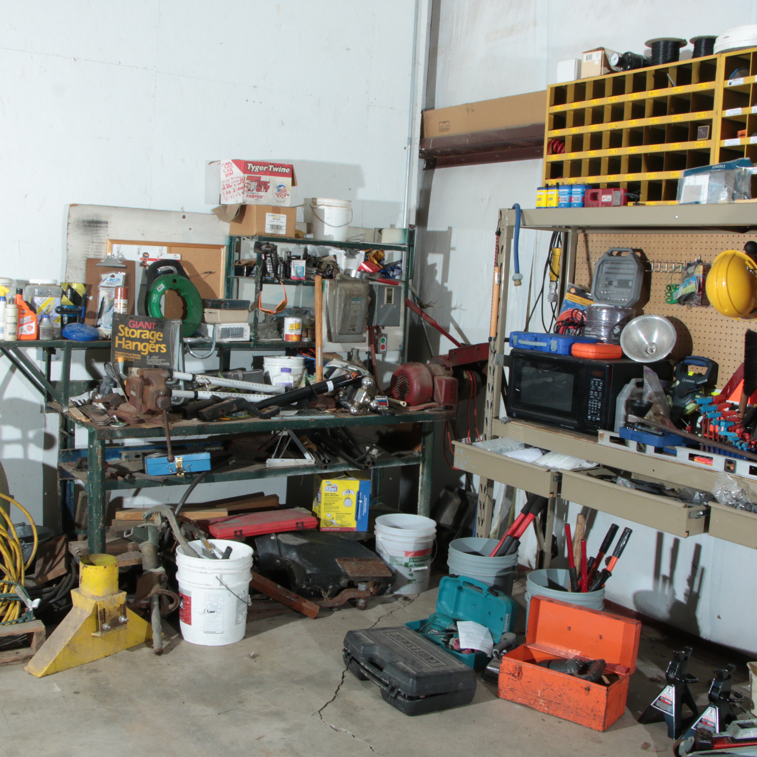 Workshop Storage Units and Various Tools