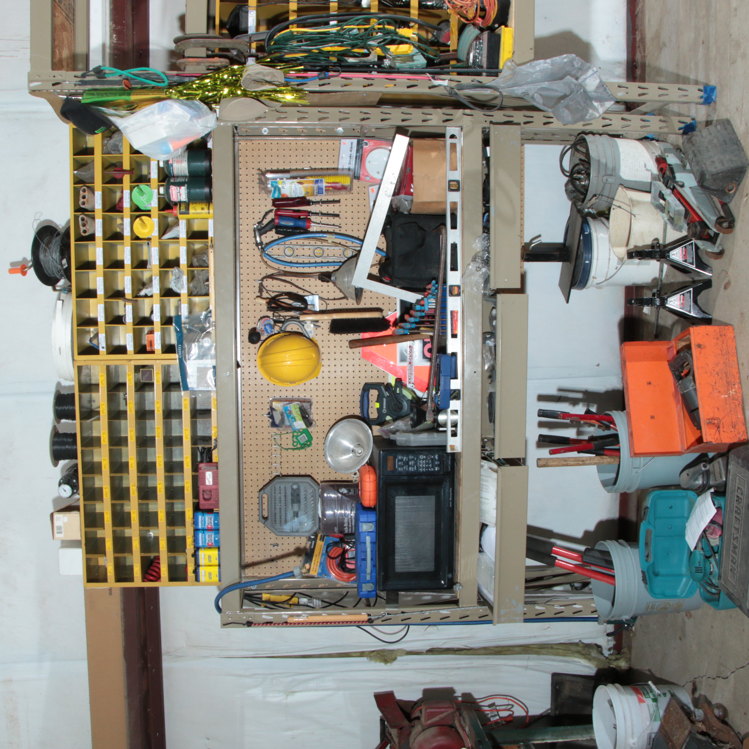 Workshop Storage Units and Various Tools