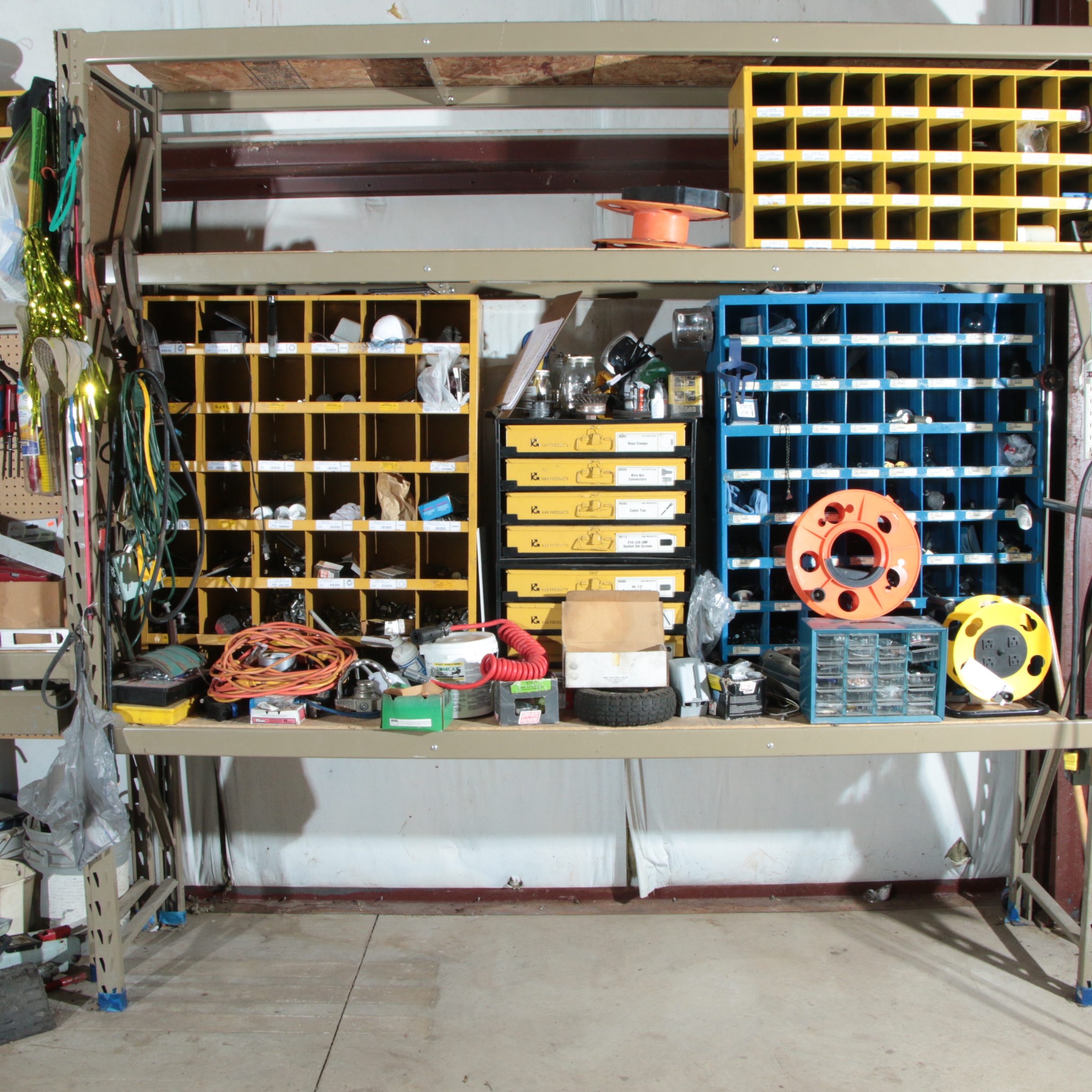 Workshop Storage Units and Various Tools