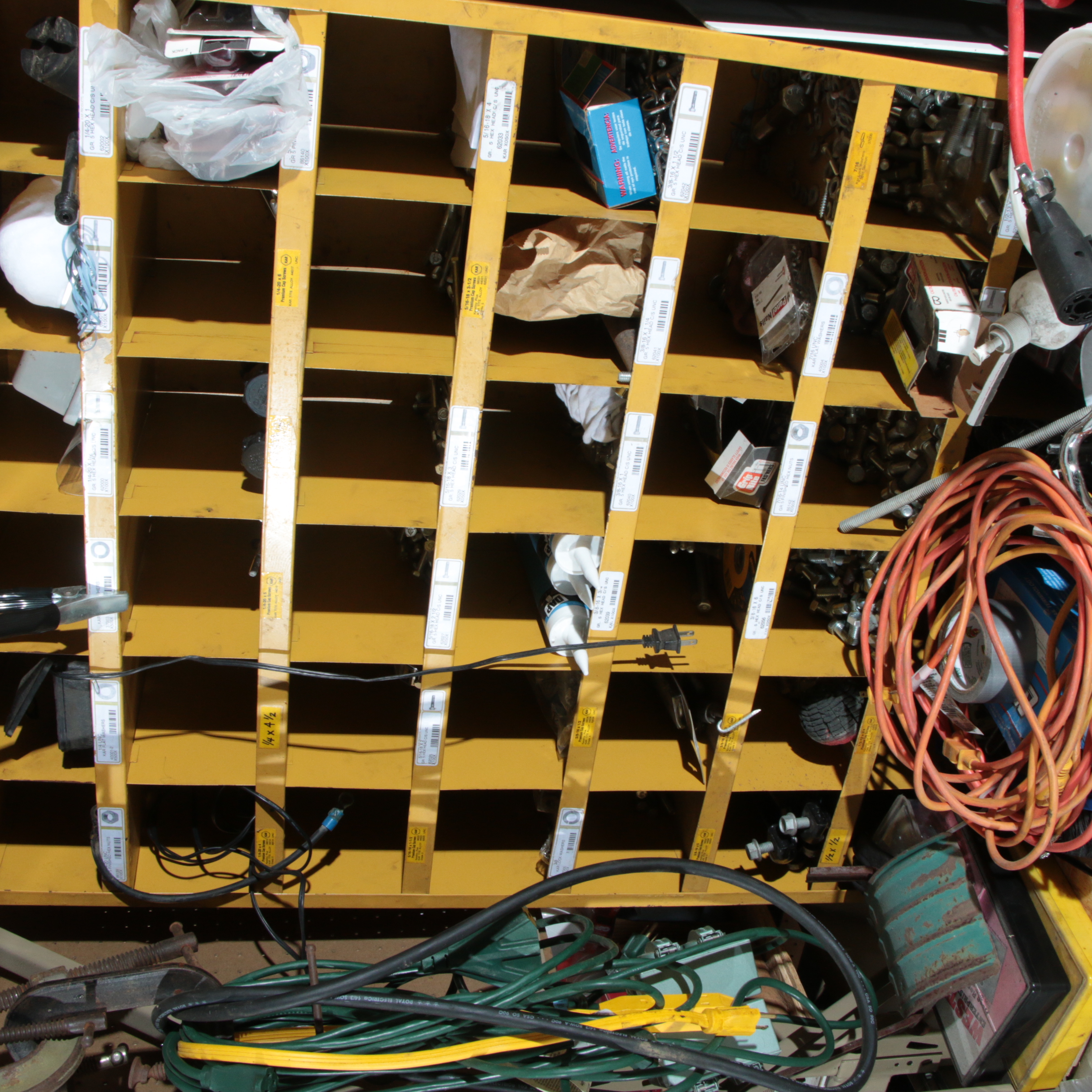 Workshop Storage Units and Various Tools