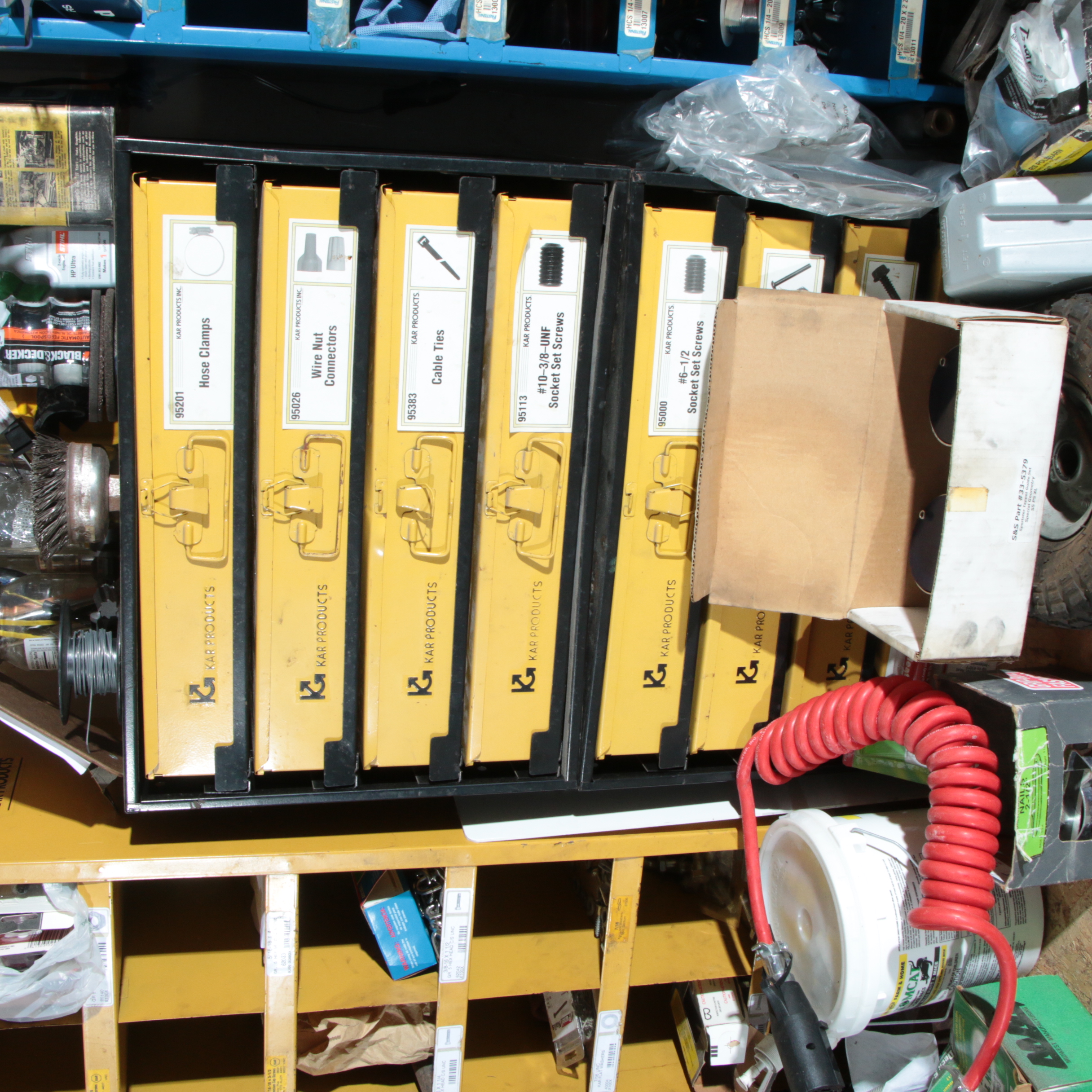 Workshop Storage Units and Various Tools