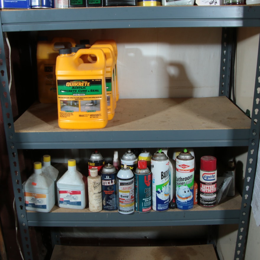 Garage and Household Cleaning Supplies