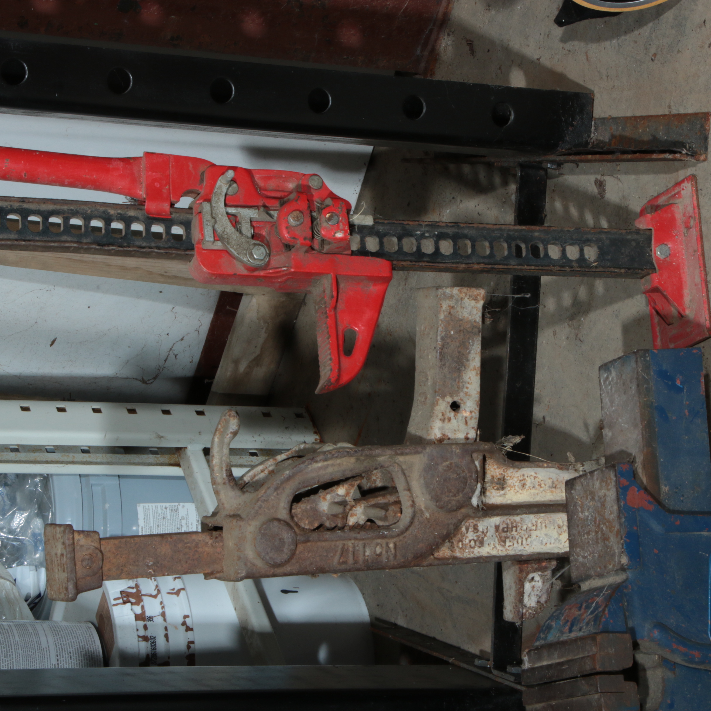 Standing Press, Bench Vise, Railroad Track Jacks and More