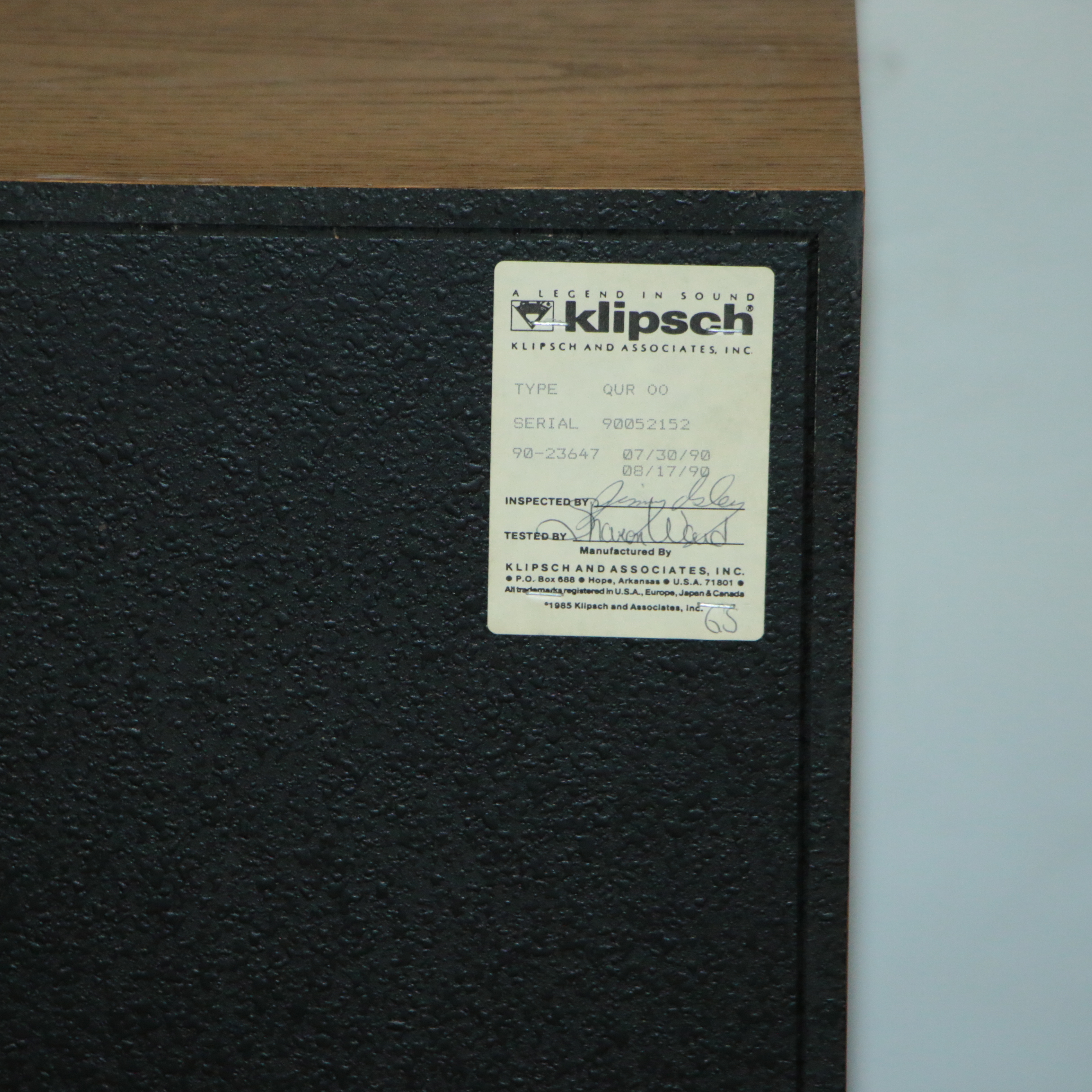 Vintage Klipsch Quartet Floorstanding Speakers