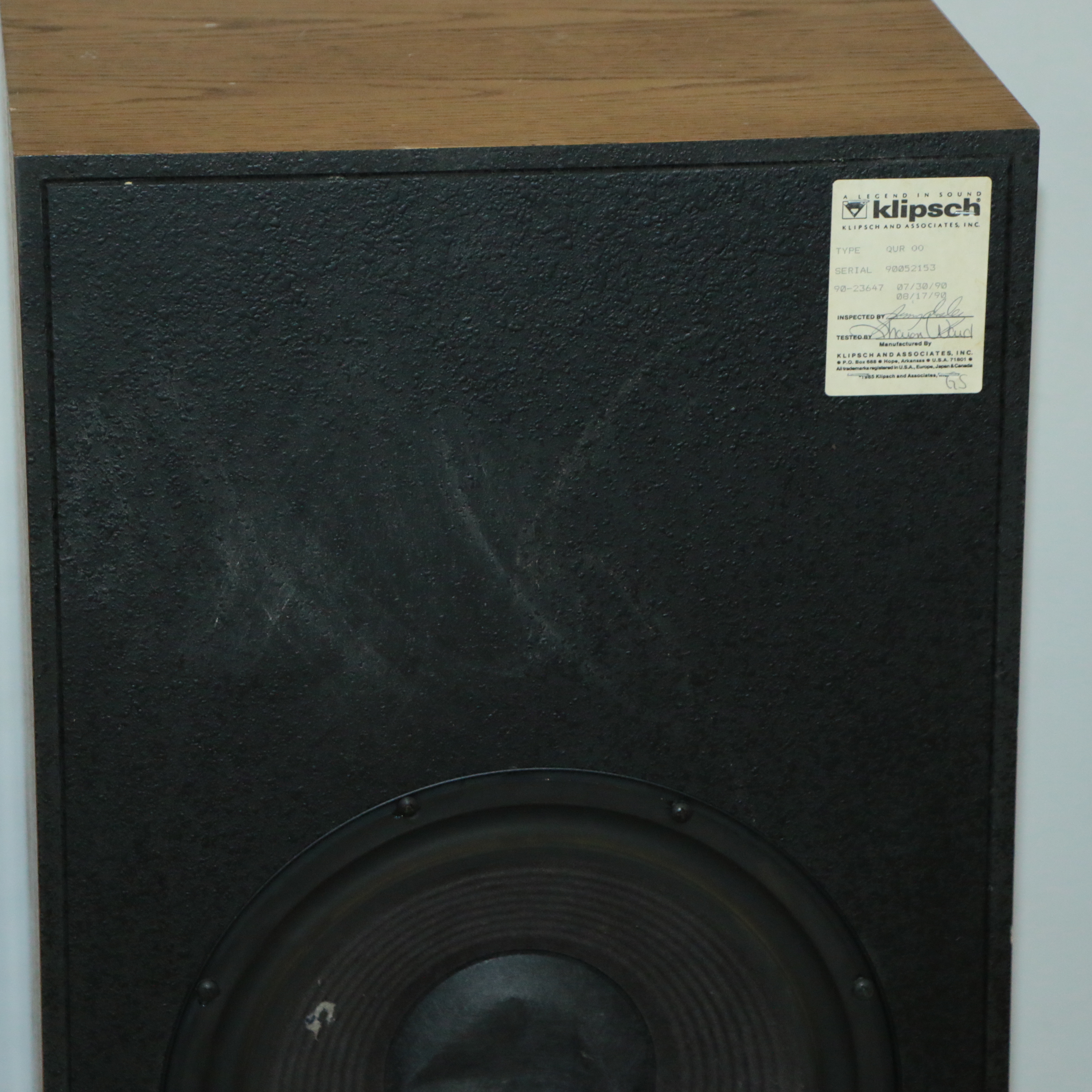 Vintage Klipsch Quartet Floorstanding Speakers