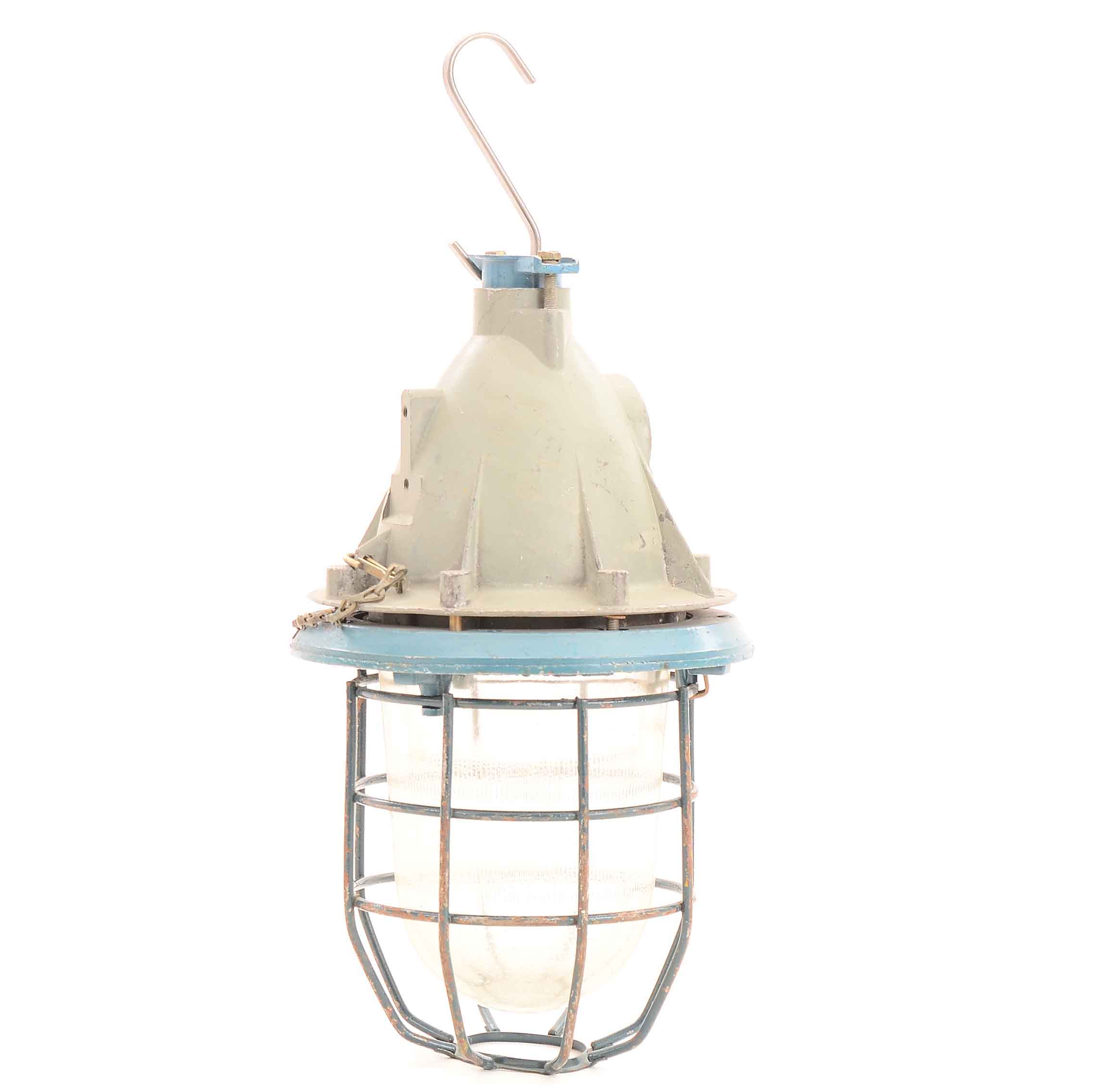 Russian Industrial Hanging Cage Light