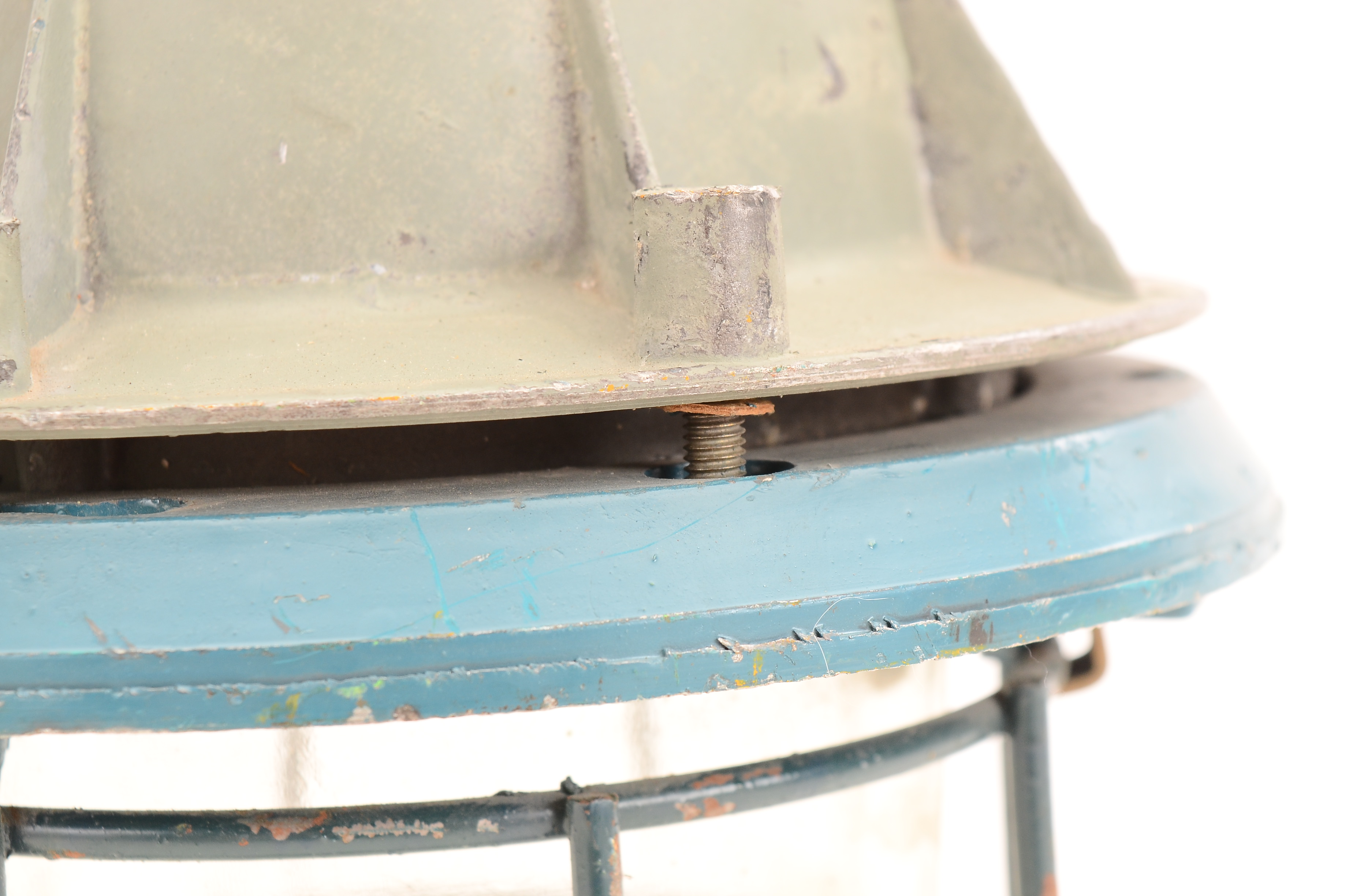 Russian Industrial Hanging Cage Light