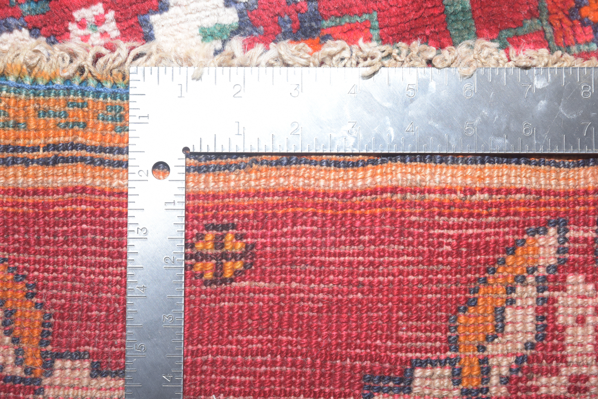 Hand-Knotted Persian Qashqai Wool Area Rug