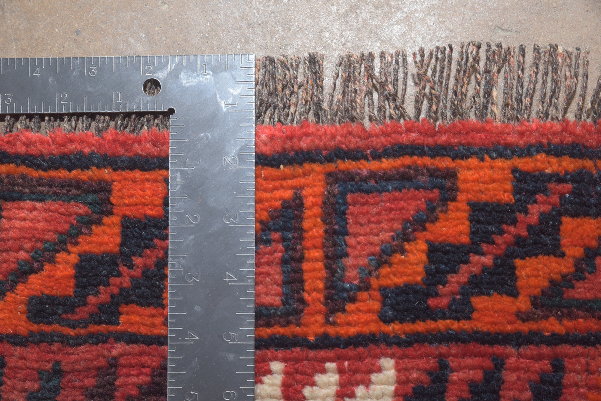 Hand-Knotted Persian Qashqai Wool Area Rug