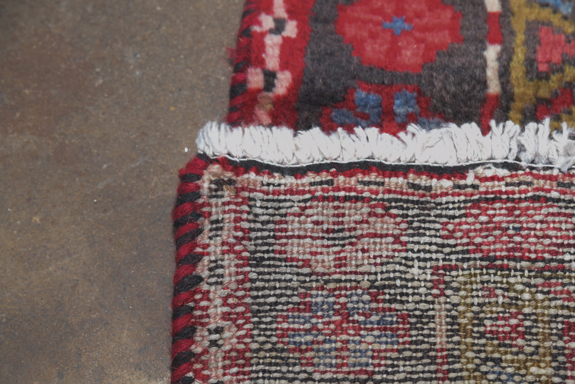 Hand-Knotted Persian Lamberan Wool Carpet Runner