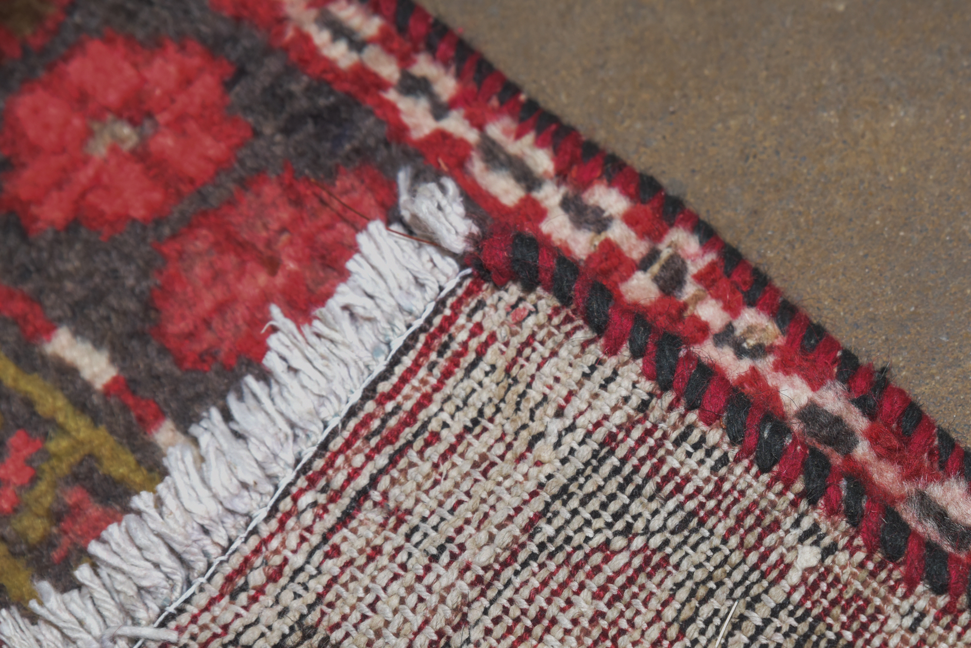 Hand-Knotted Persian Lamberan Wool Carpet Runner