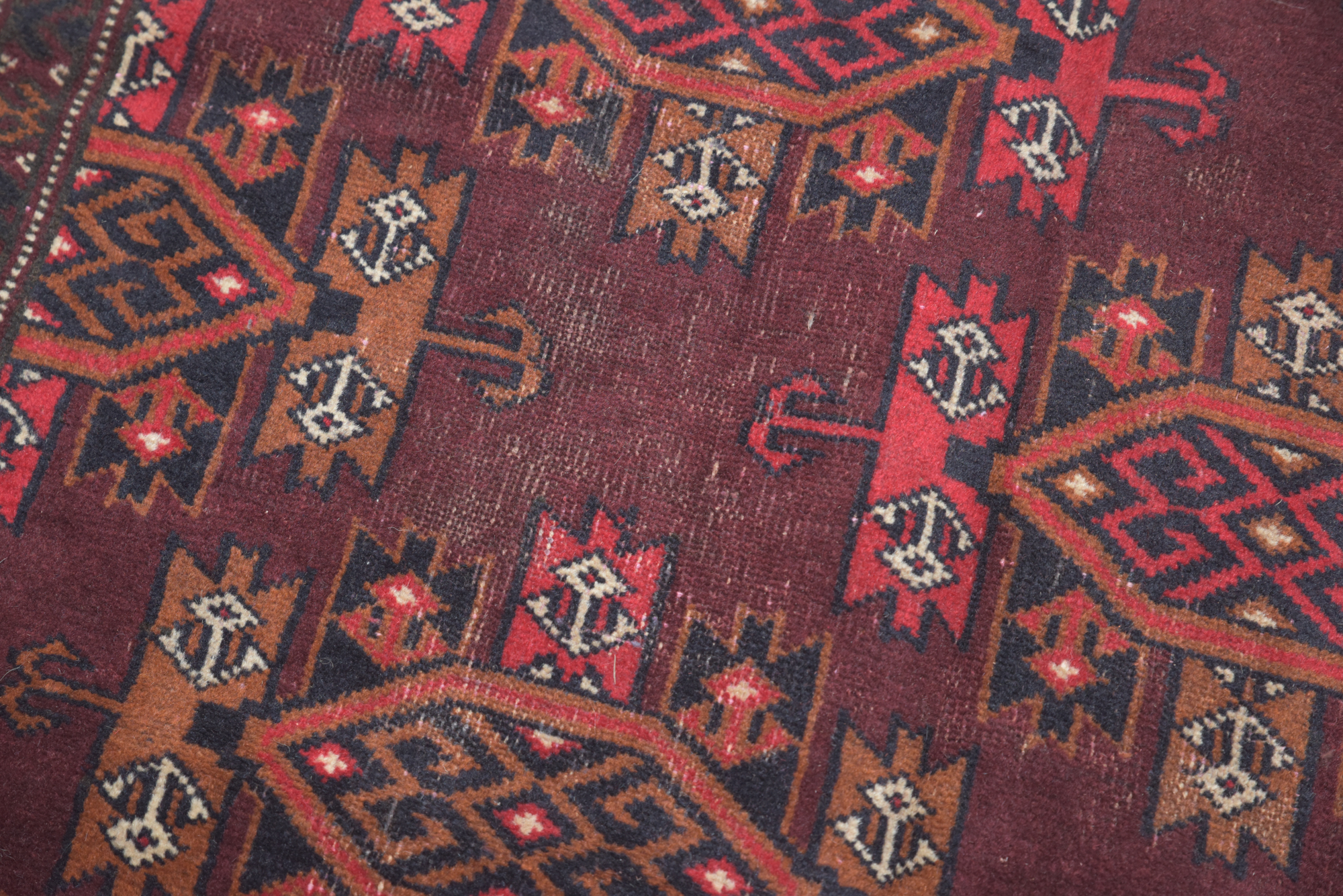 Hand-Knotted Turkish Yomut Wool Area Rug