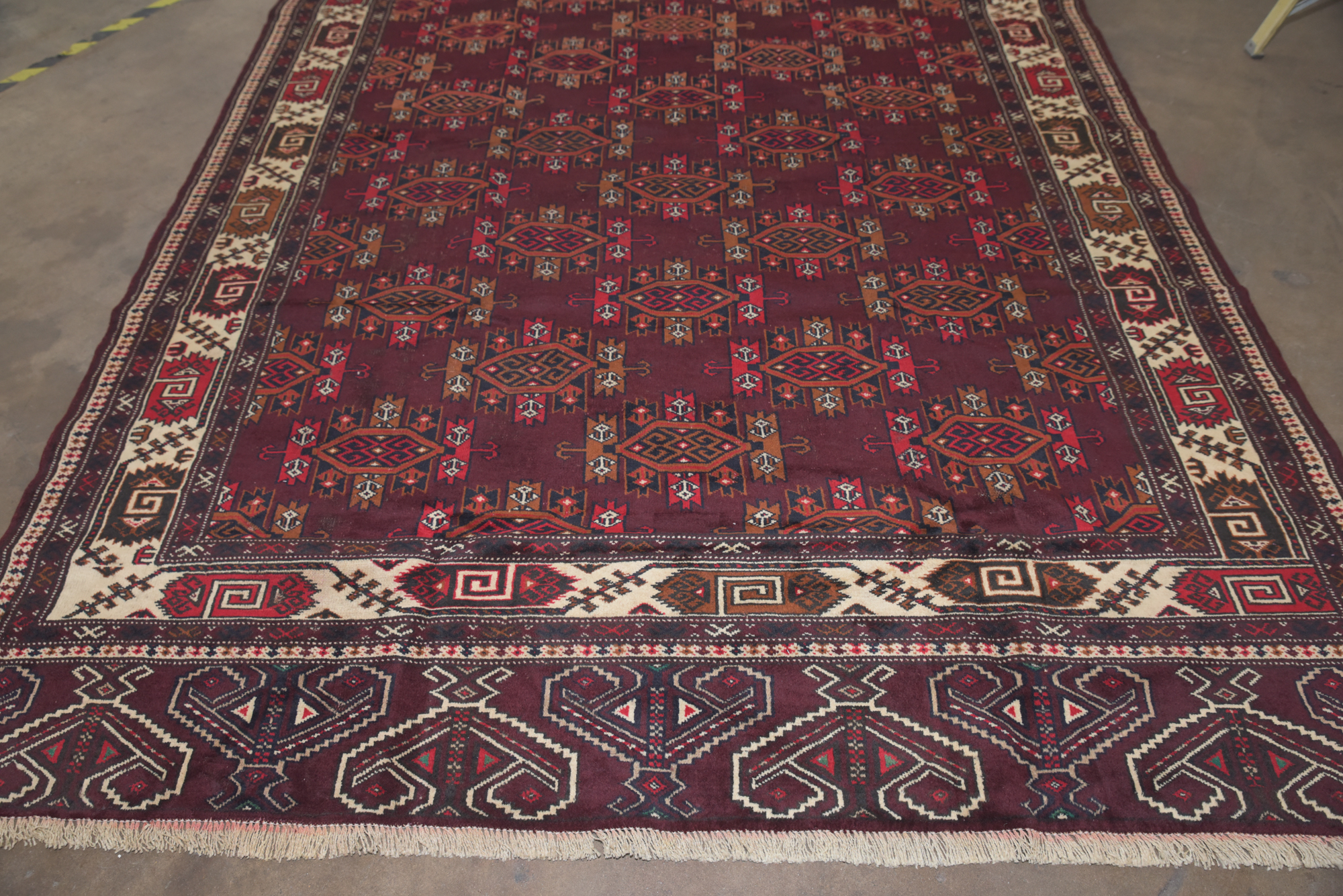 Hand-Knotted Turkish Yomut Wool Area Rug
