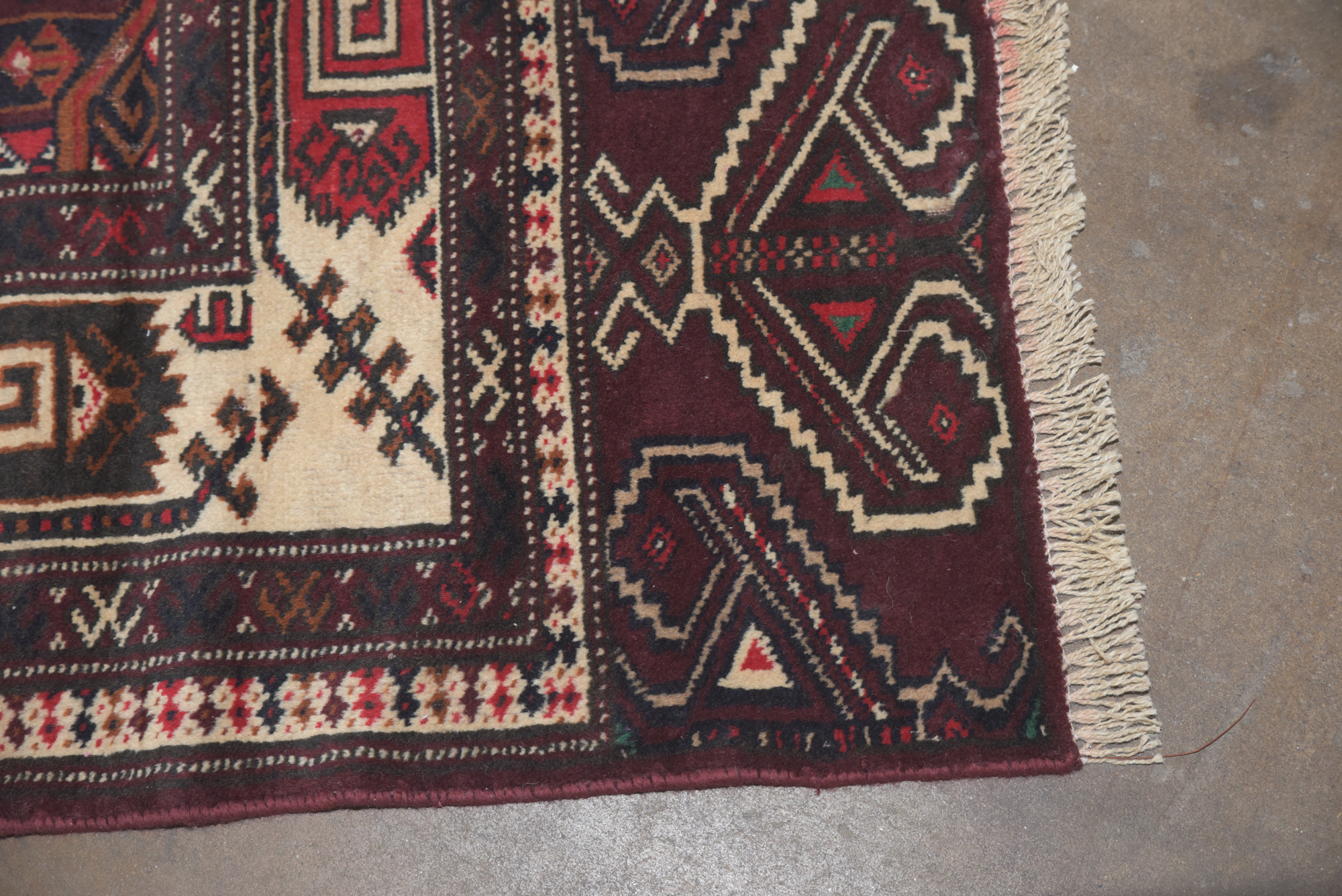 Hand-Knotted Turkish Yomut Wool Area Rug