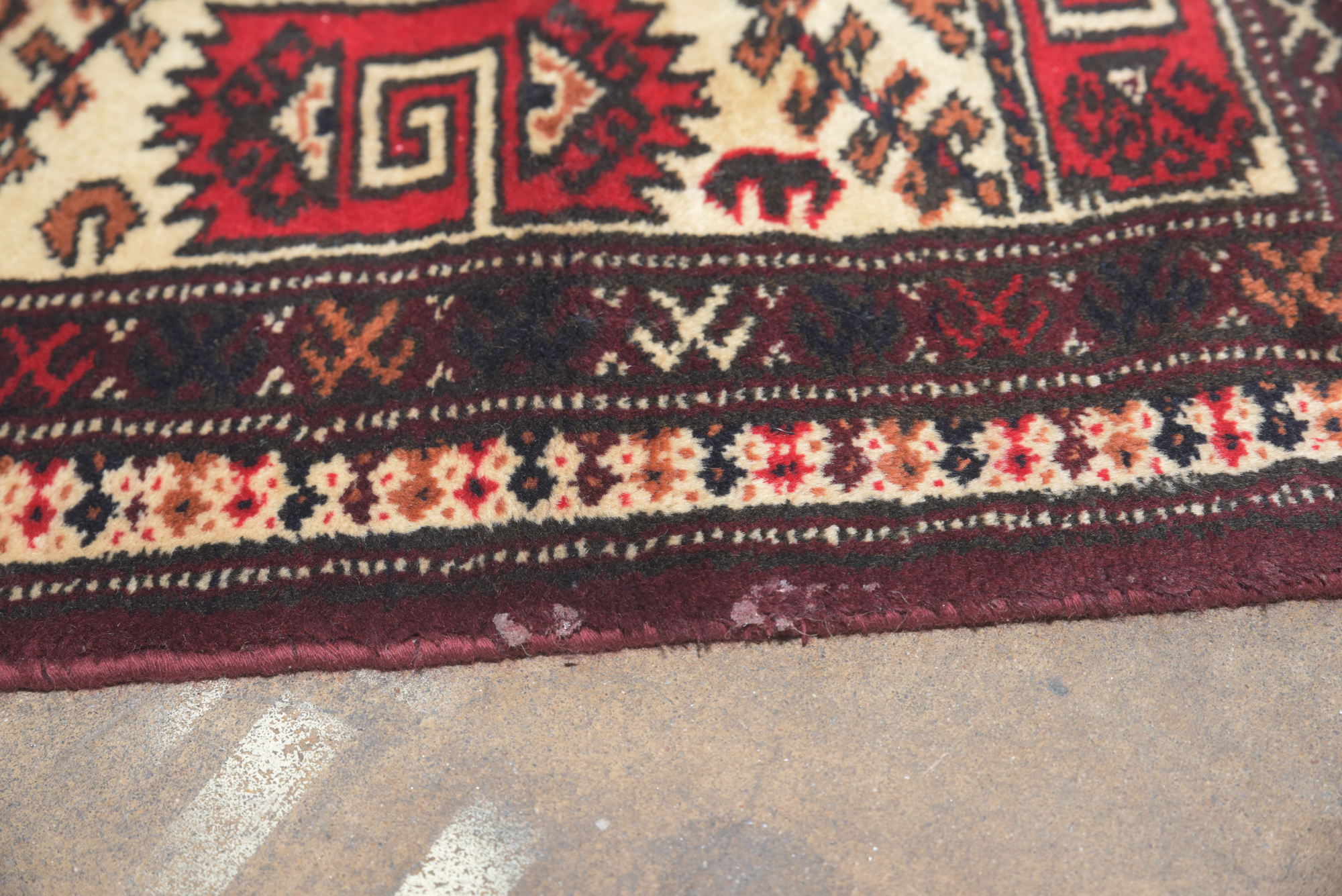 Hand-Knotted Turkish Yomut Wool Area Rug