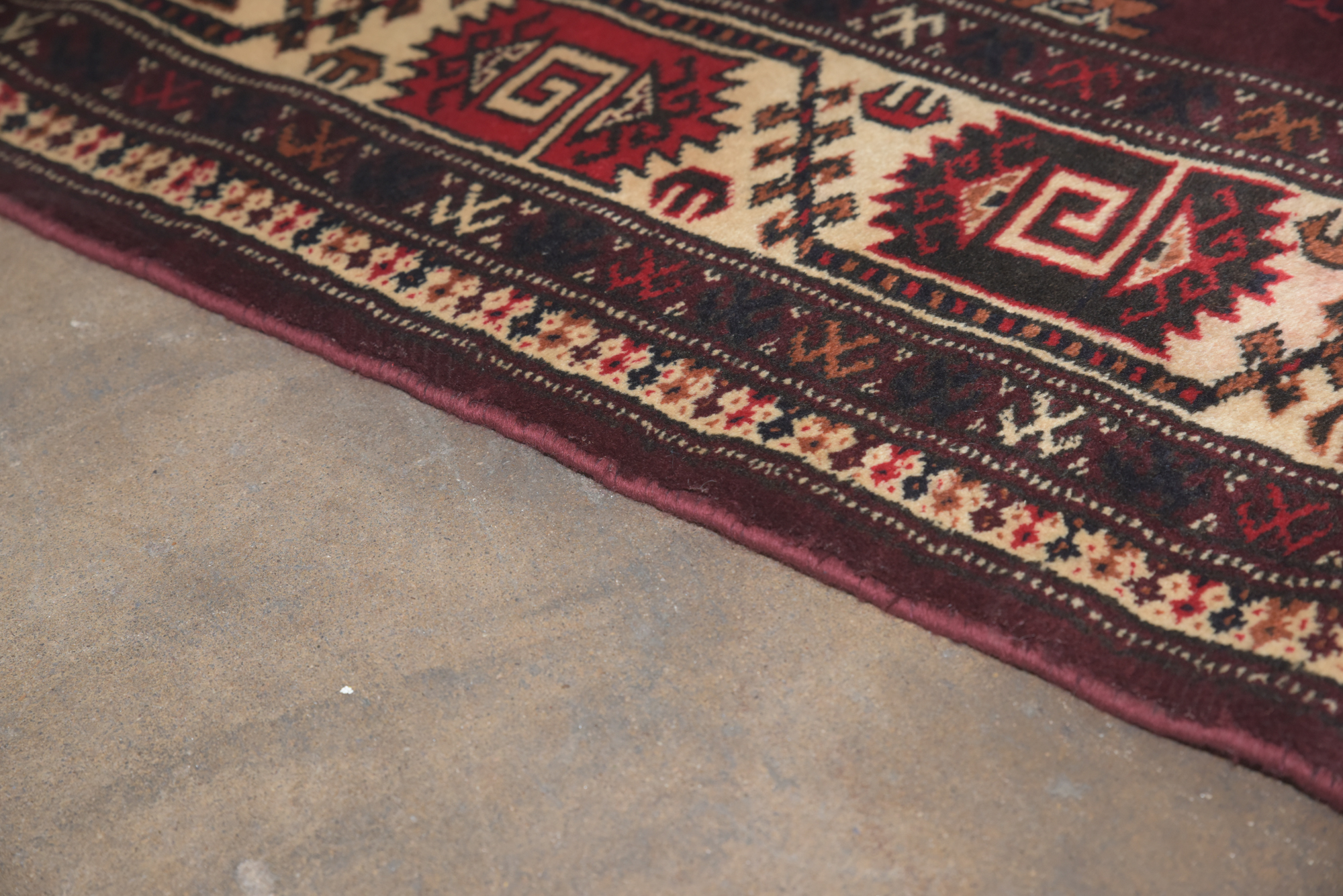Hand-Knotted Turkish Yomut Wool Area Rug