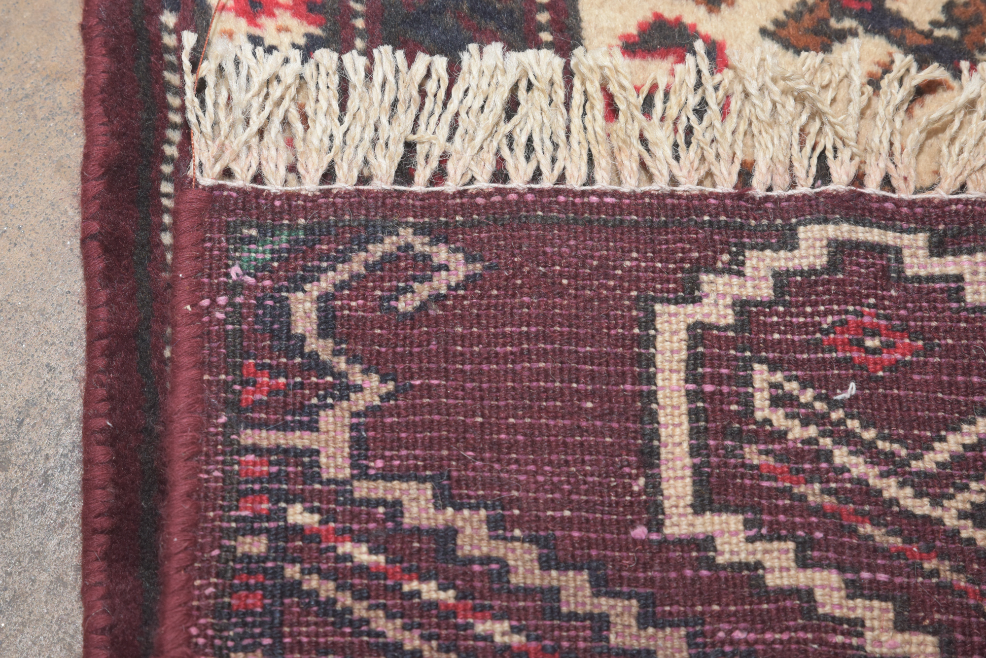 Hand-Knotted Turkish Yomut Wool Area Rug