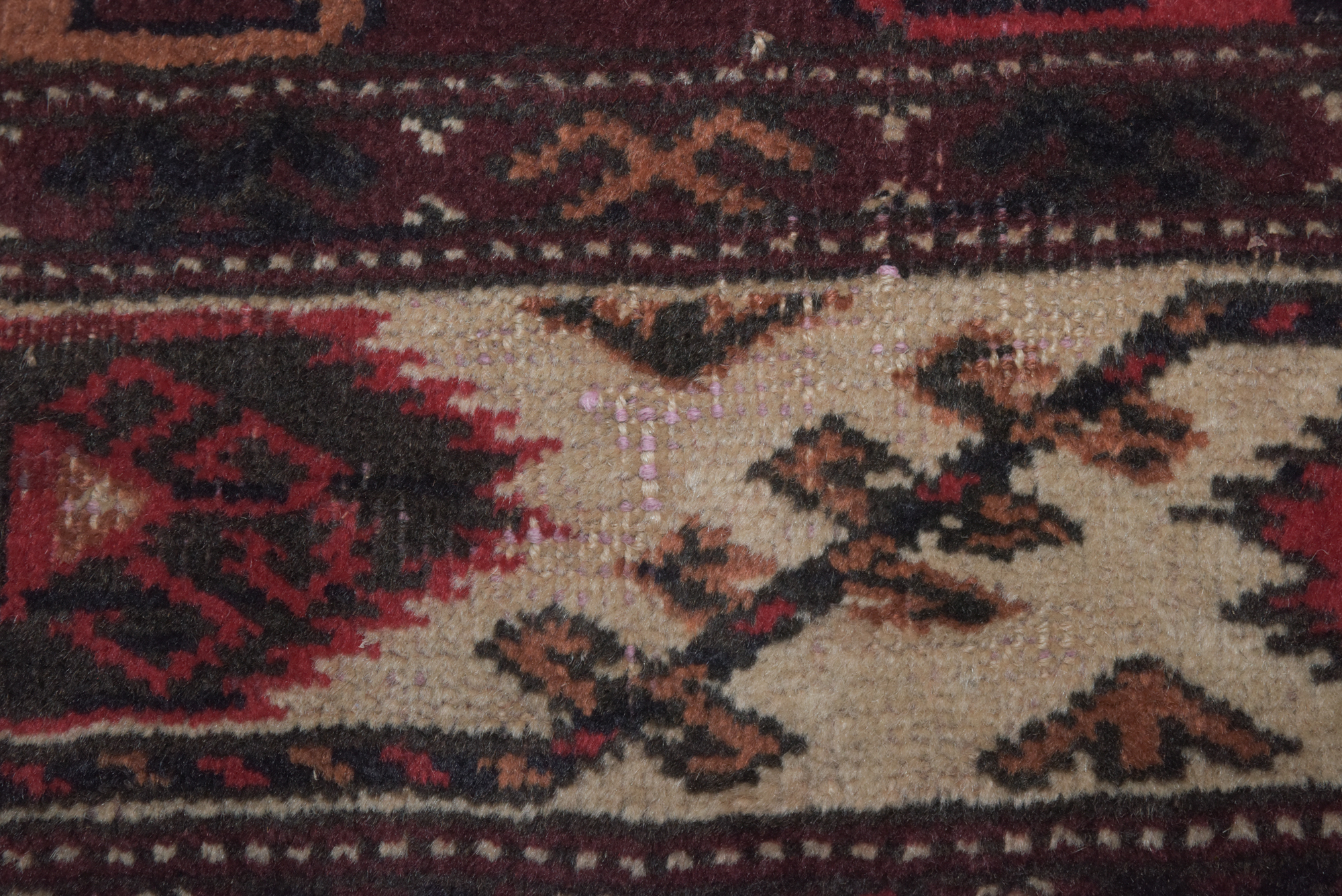 Hand-Knotted Turkish Yomut Wool Area Rug