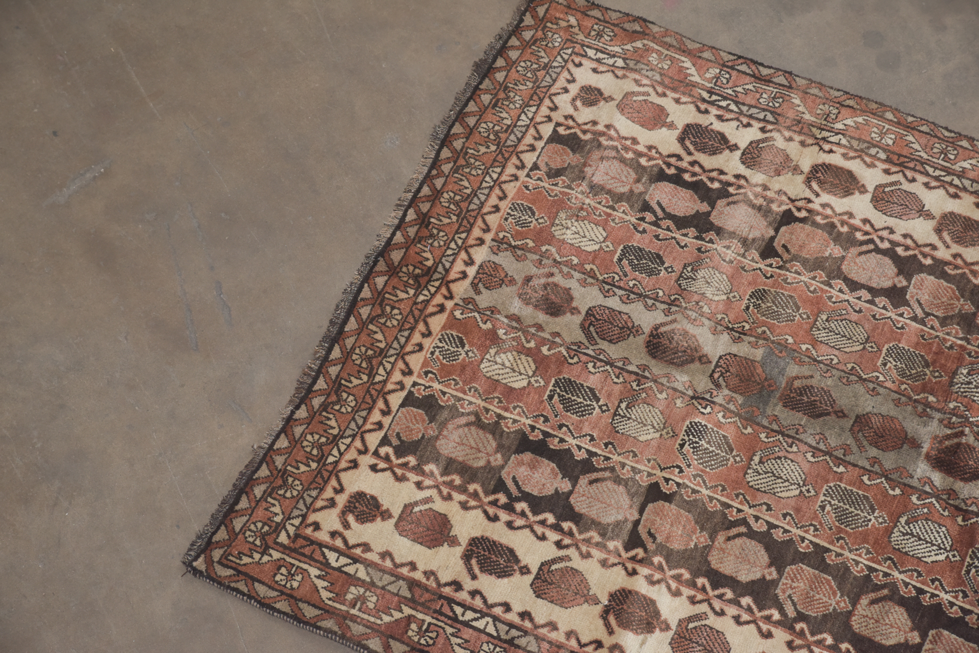 Hand-Knotted Persian Afshar Wool Area Rug