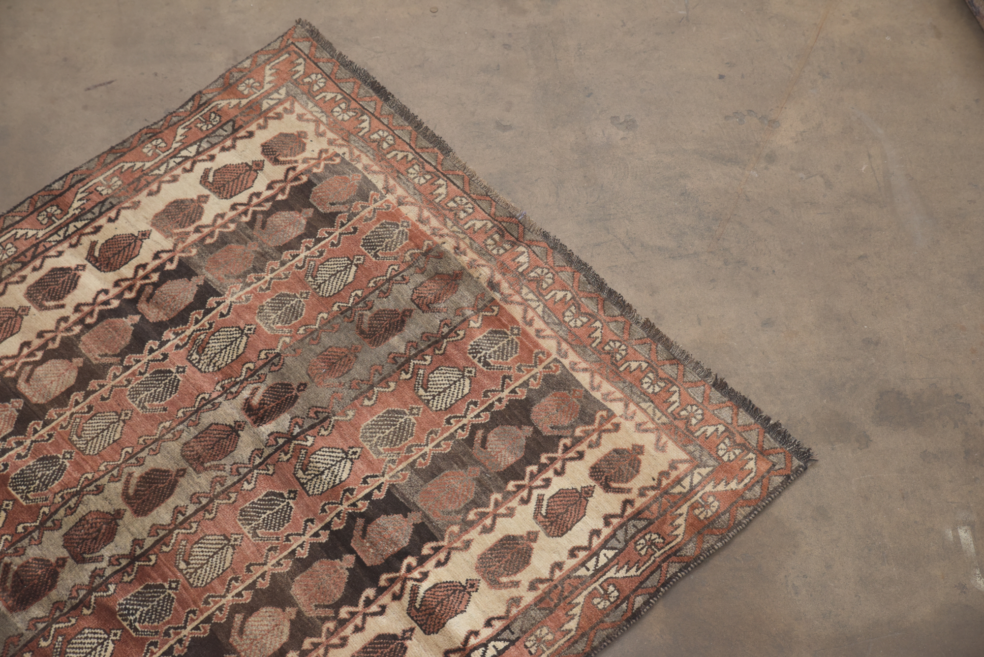 Hand-Knotted Persian Afshar Wool Area Rug