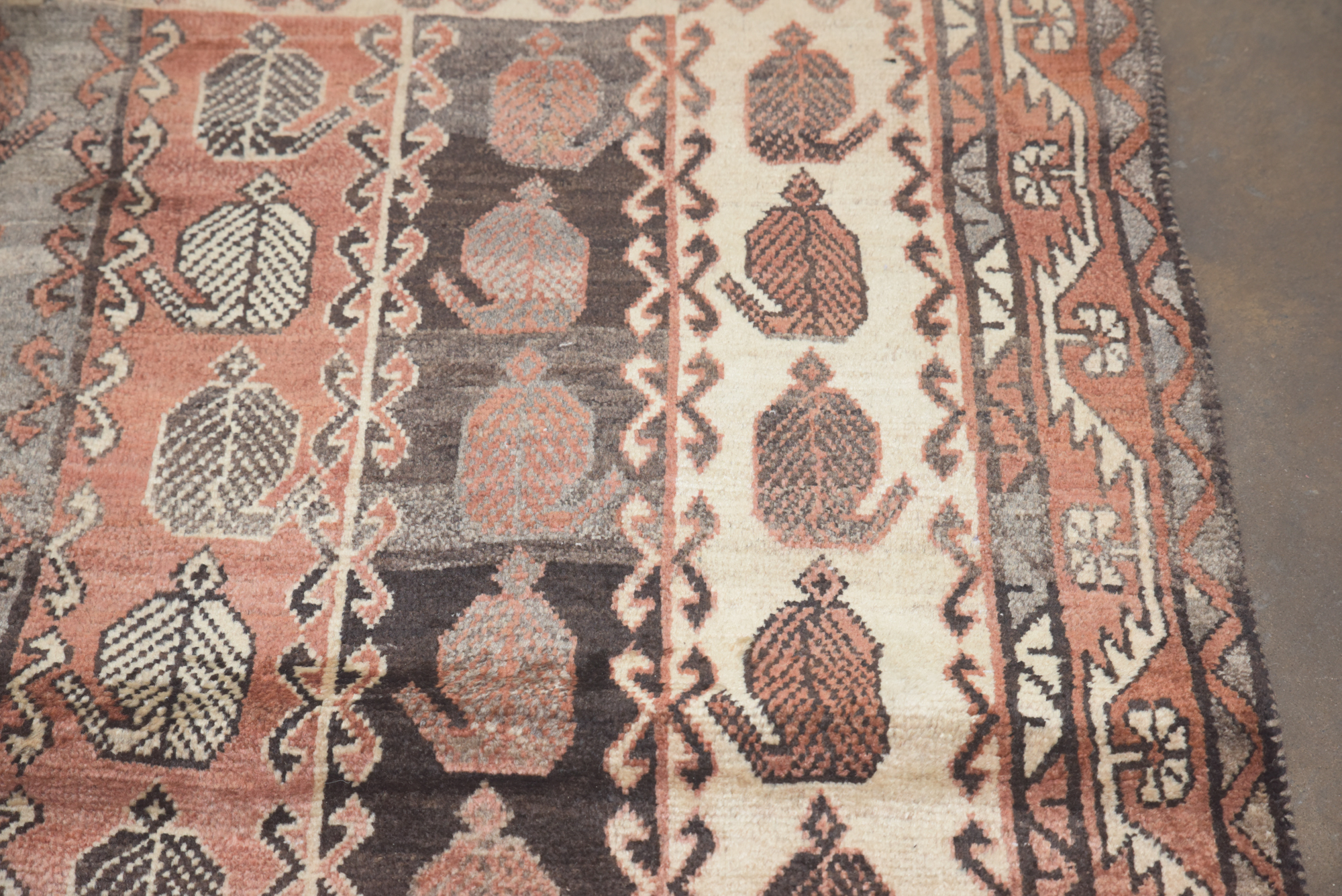 Hand-Knotted Persian Afshar Wool Area Rug