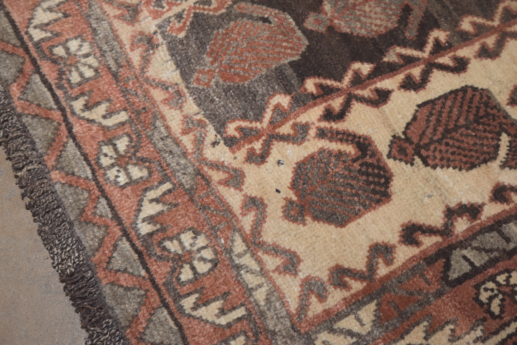 Hand-Knotted Persian Afshar Wool Area Rug
