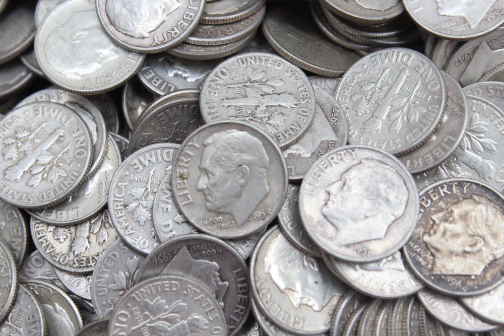 Silver Roosevelt Dimes