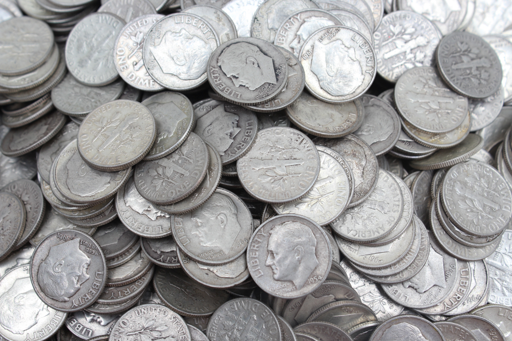 Silver Roosevelt Dimes